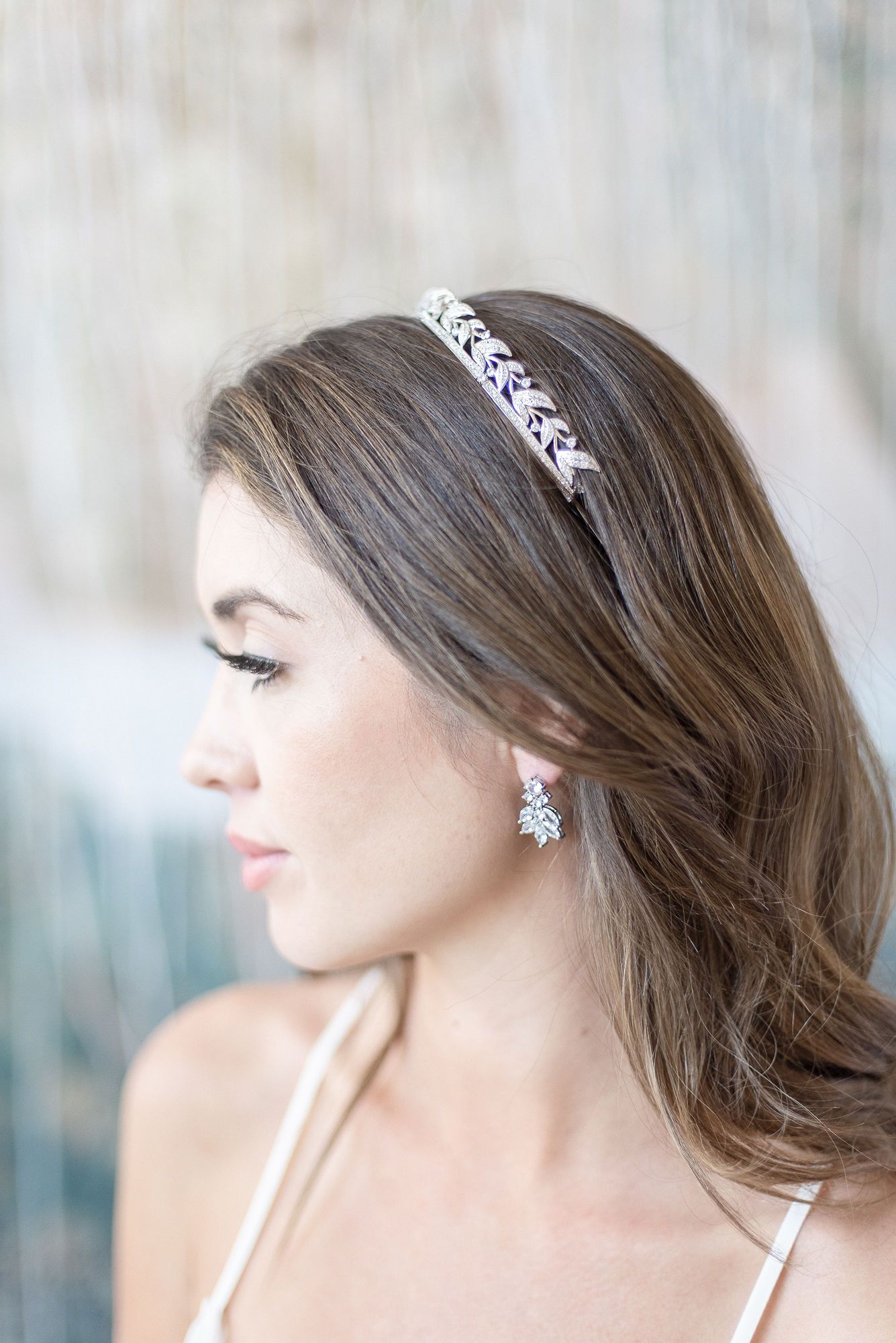 EDEN LUXE Bridal Tiara LADY VIOLET Simulated Diamond Wedding Tiara