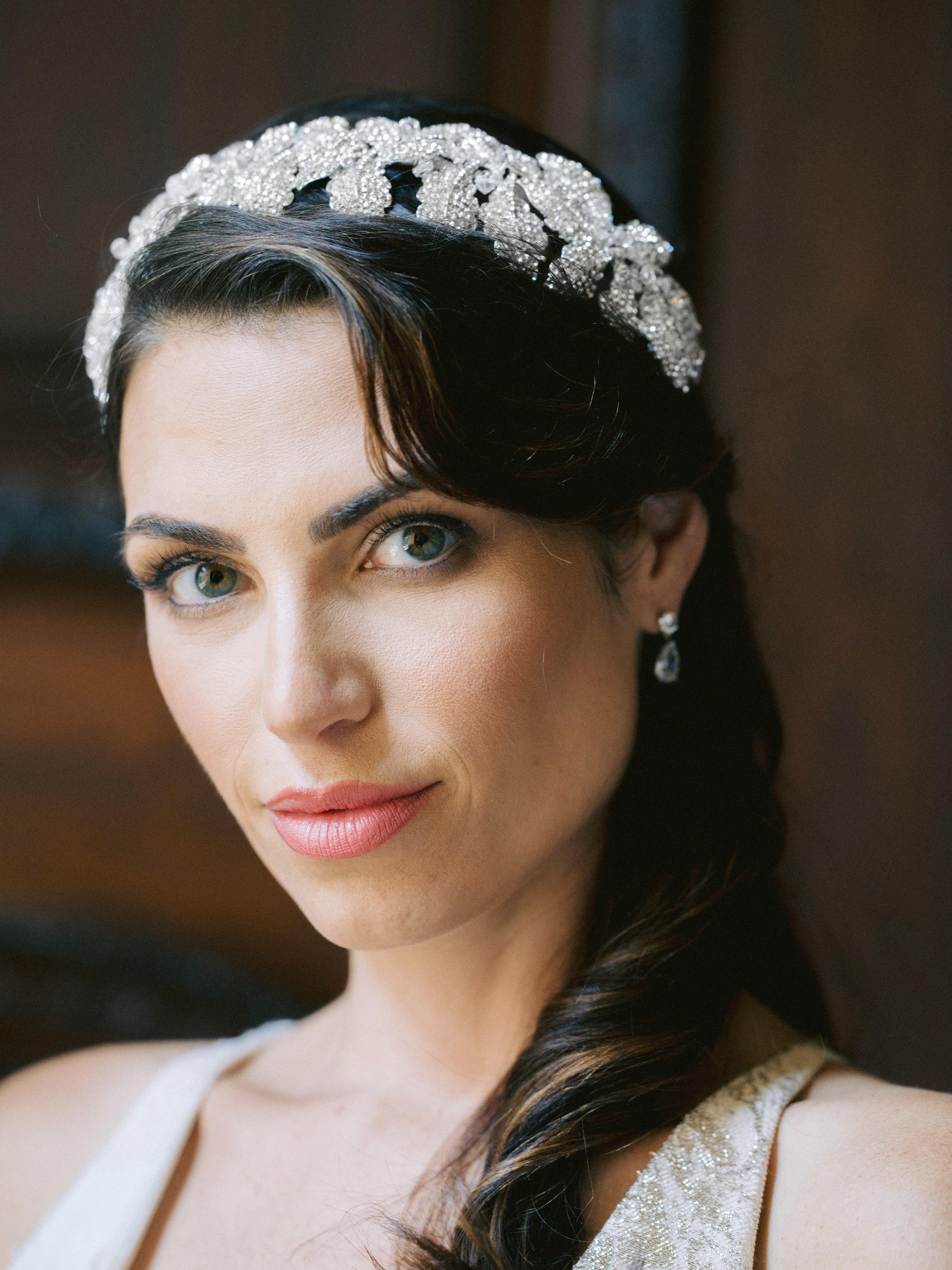 EDEN LUXE Bridal Tiara LAUREL Coronet Headpiece Tiara