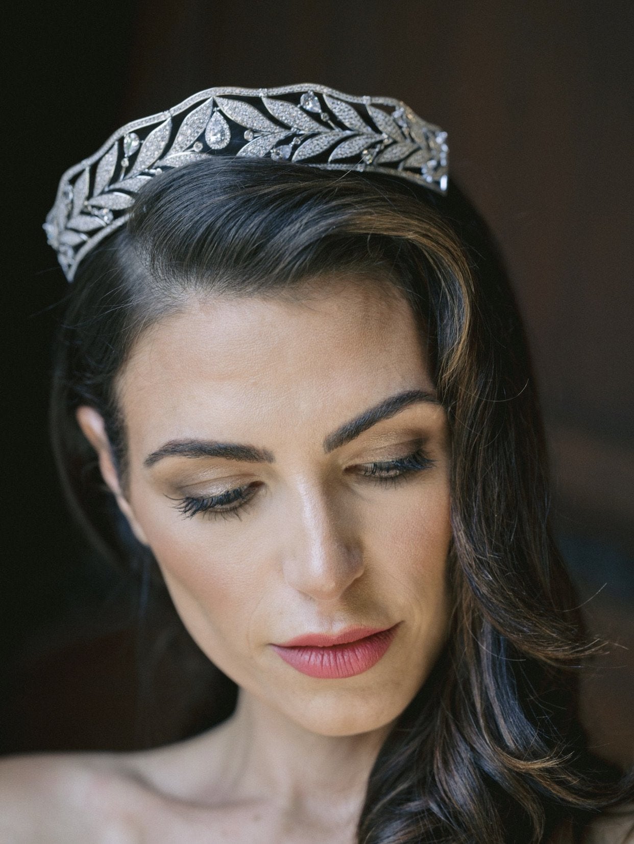 EDEN LUXE Bridal Tiara LILIAN Bandeau Tiara