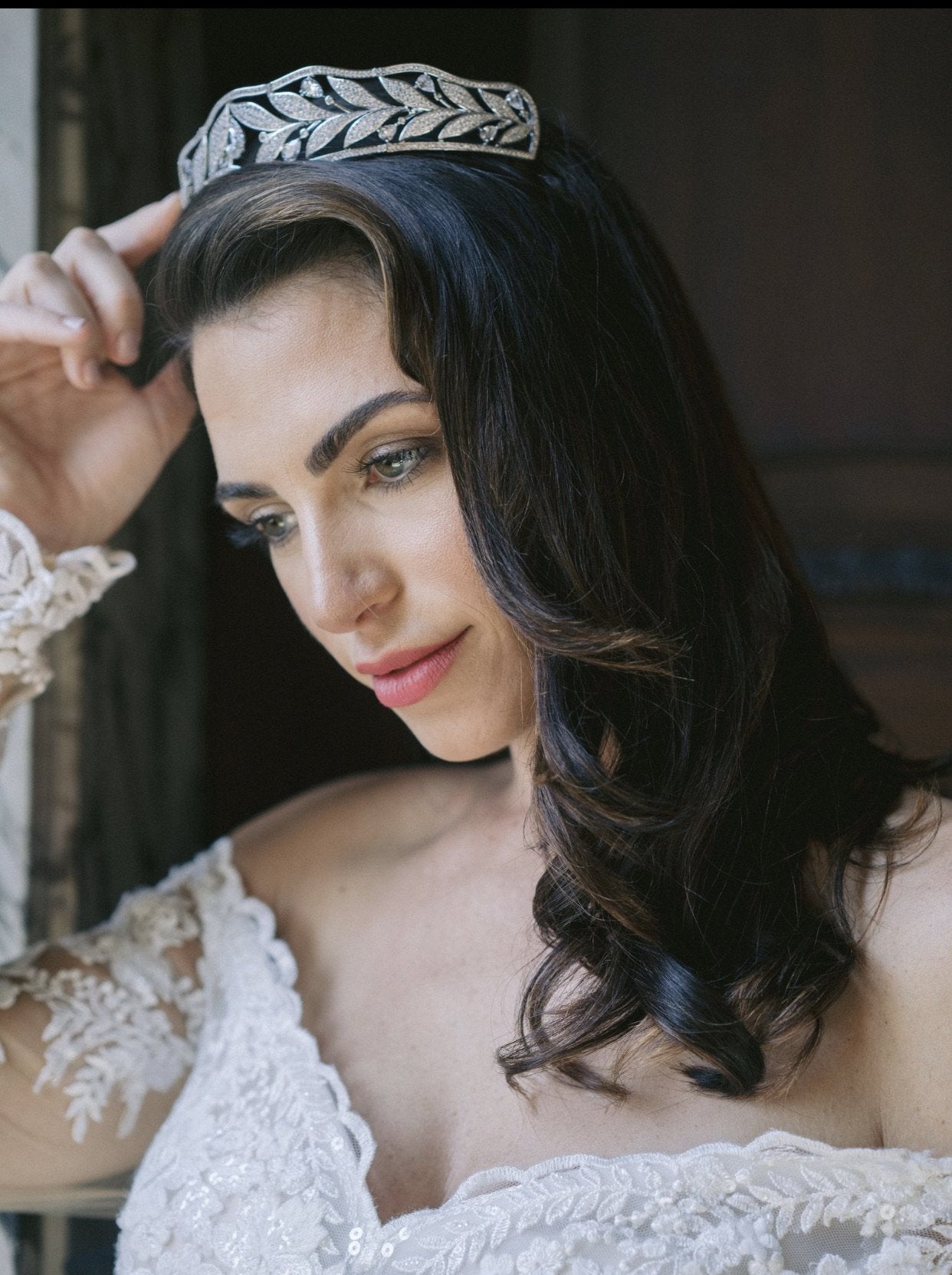 EDEN LUXE Bridal Tiara LILIAN Bandeau Tiara