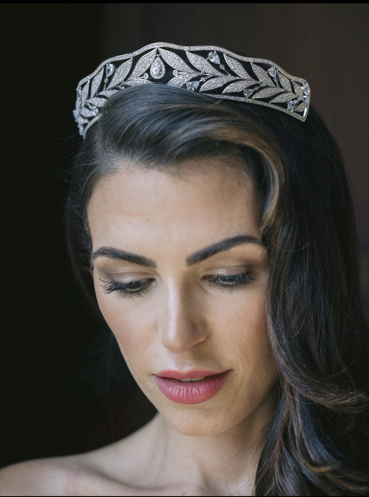 EDEN LUXE Bridal Tiara LILIAN Bandeau Tiara