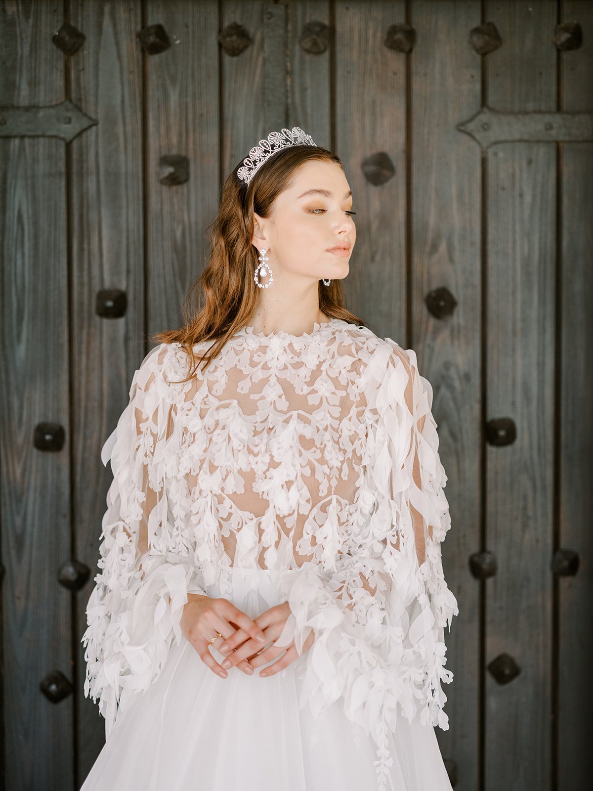 EDEN LUXE Bridal Tiara LILIBET Simulated Diamond Royal Bridal Crown