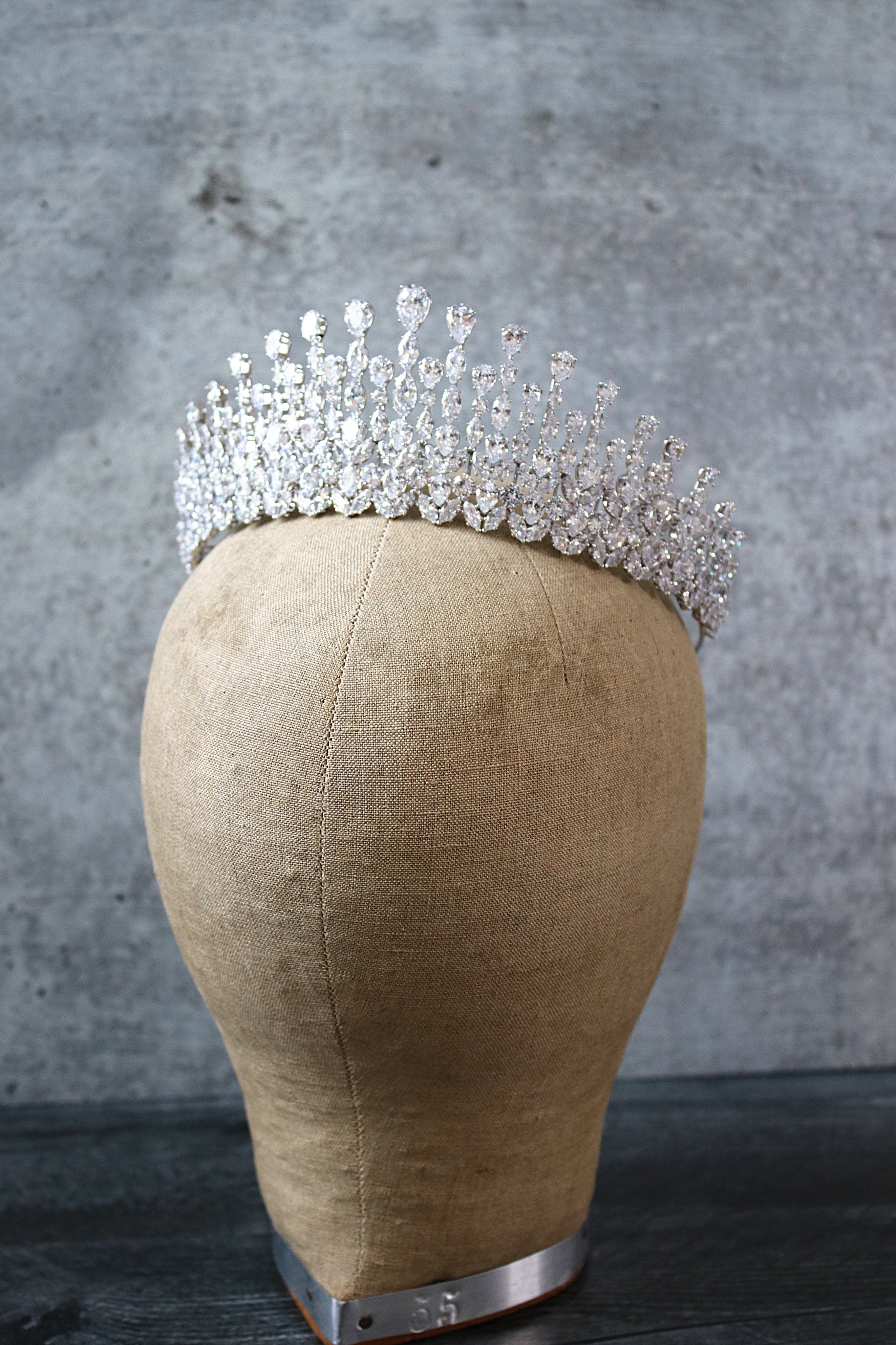 EDEN LUXE Bridal Tiara LUCREZIA Royal Bridal Crown