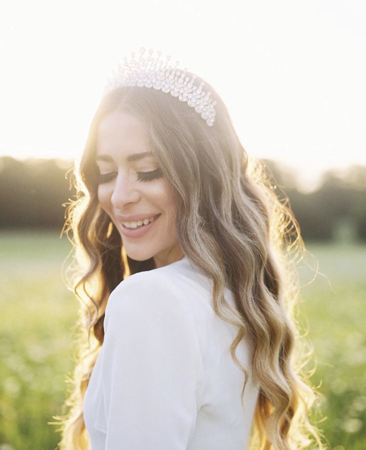 EDEN LUXE Bridal Tiara LUCREZIA Royal Bridal Crown