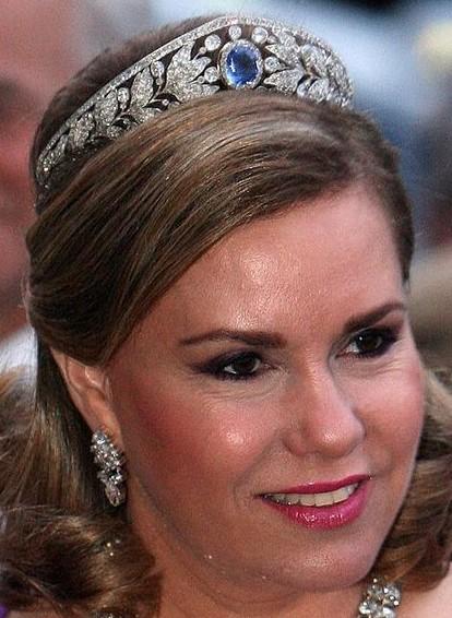 EDEN LUXE Bridal Tiara MARIE ADELAIDE Simulated Diamond Royal Bridal Crown