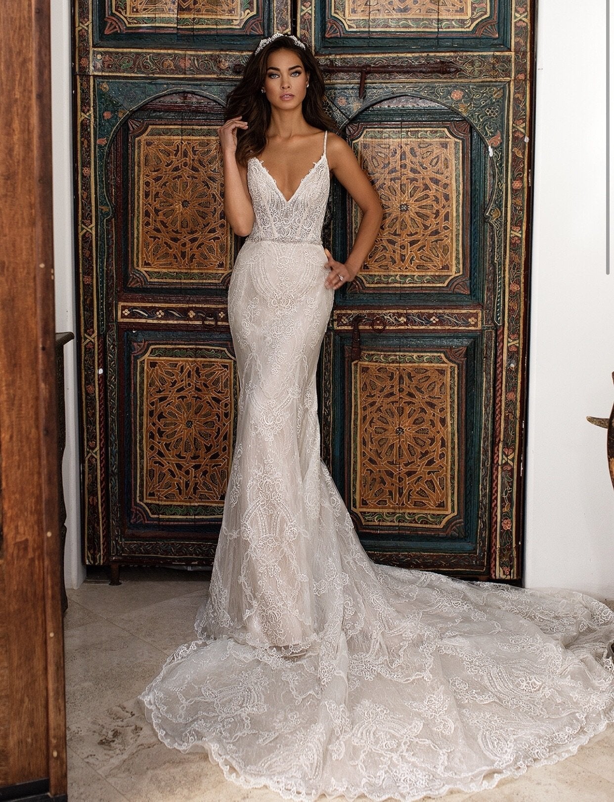 EDEN LUXE Bridal Tiara MARQUISE Silver Bridal Tiara