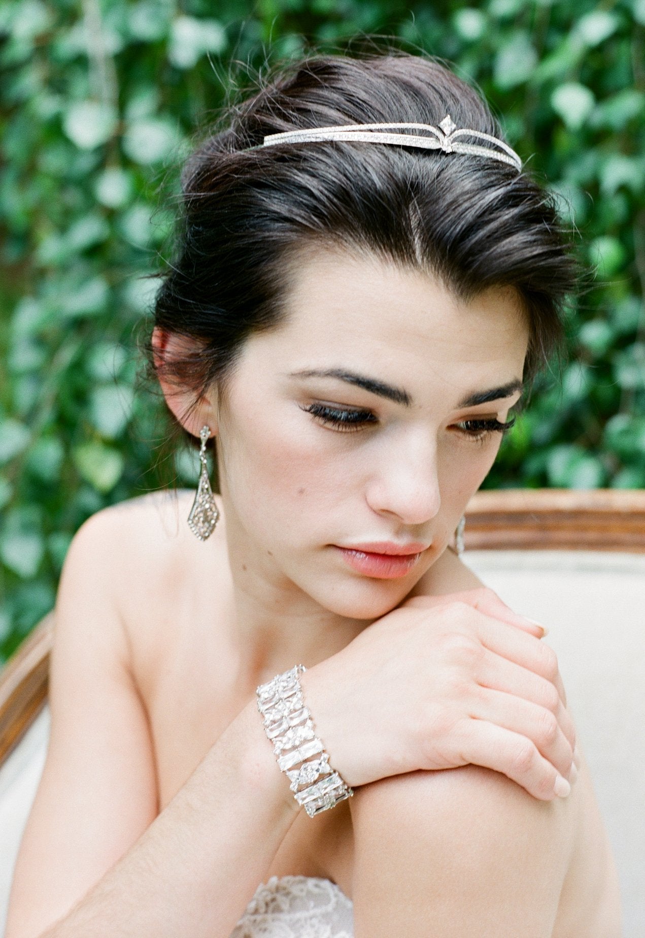 EDEN LUXE Bridal Tiara MEG Simulated Diamond Wedding Tiara