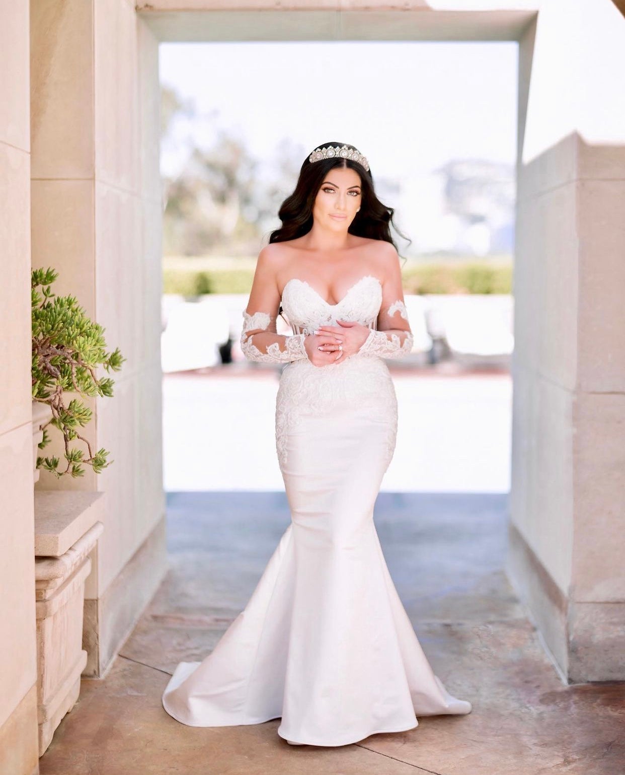 EDEN LUXE Bridal Tiara NOBLESSE Swarovski Crystal Wedding Tiara