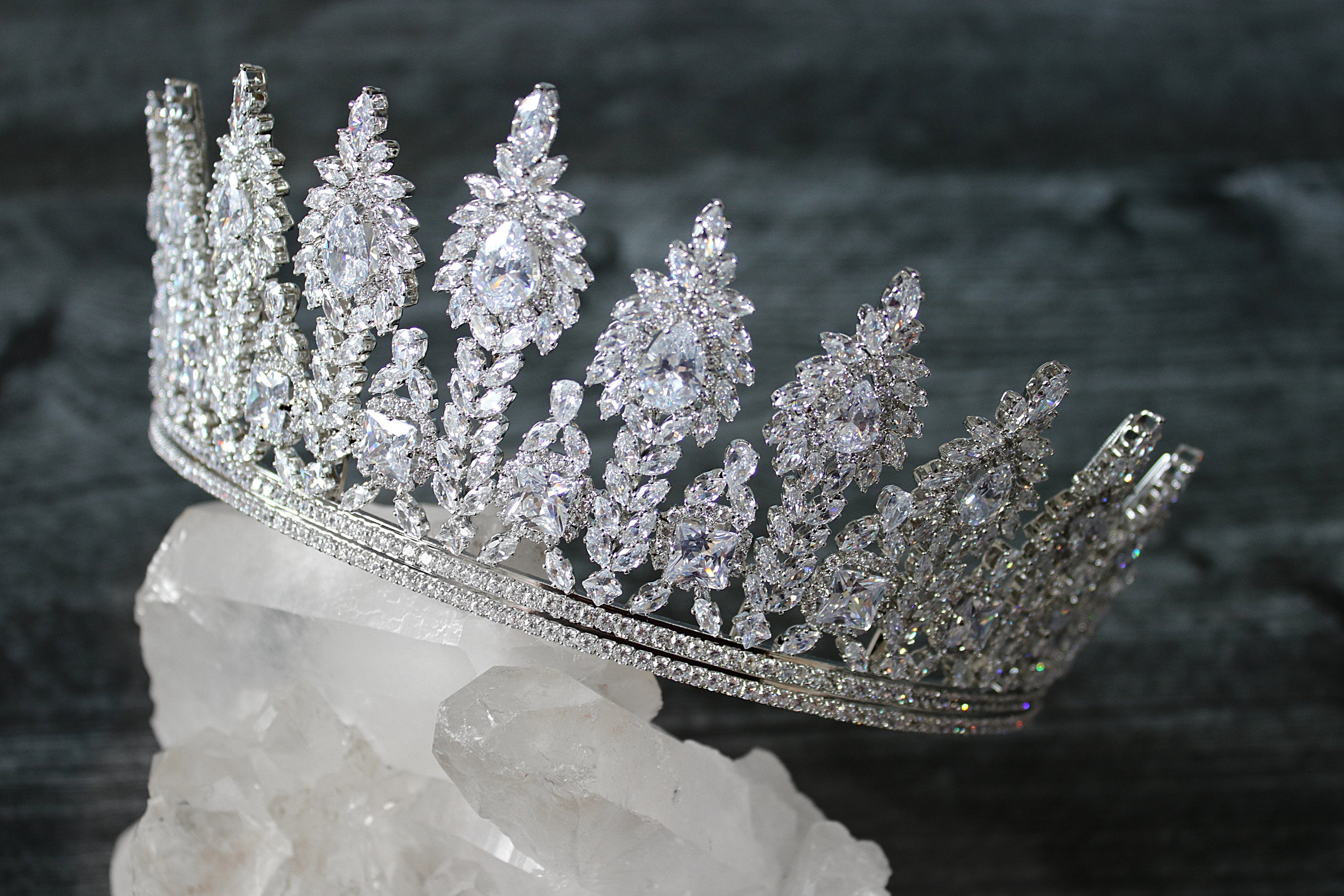 EDEN LUXE Bridal Tiara NOELLE Royal Bridal Crown