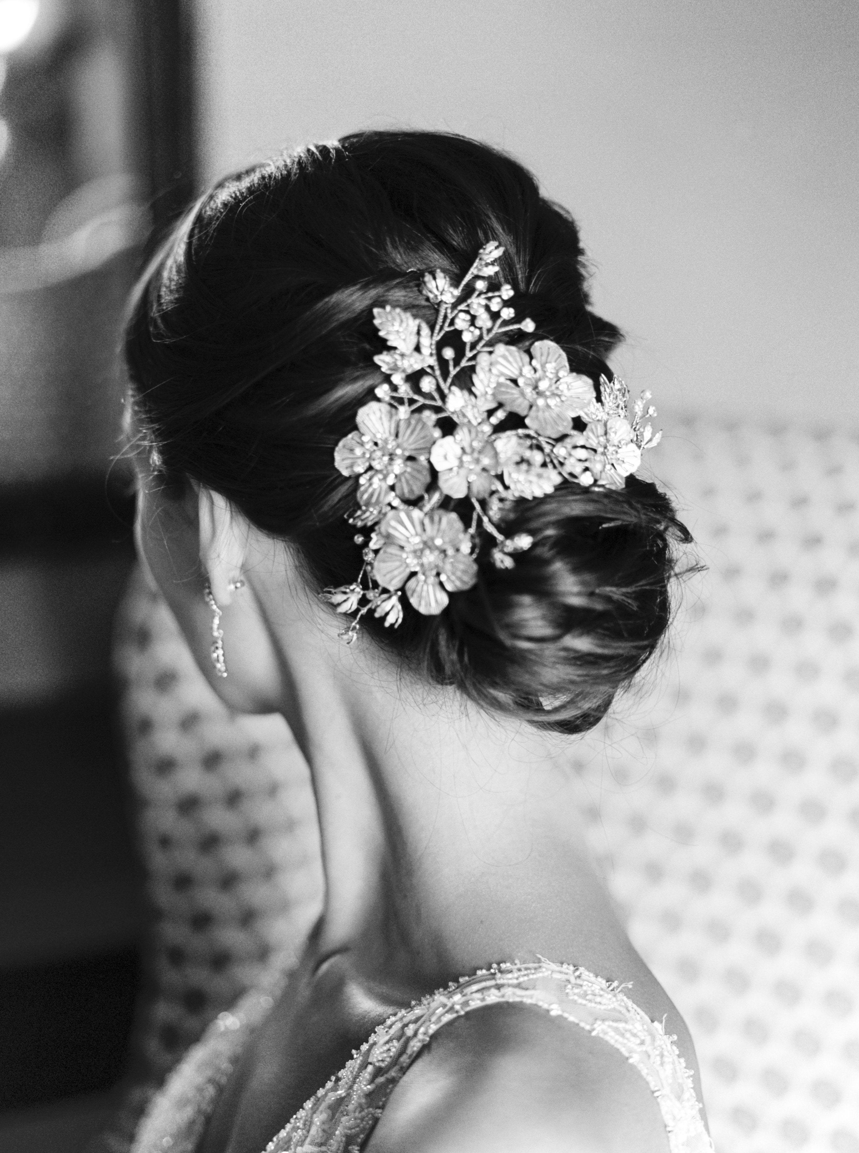 EDEN LUXE Bridal Tiara NOEMI Rose Gold Floral Bridal Headpiece