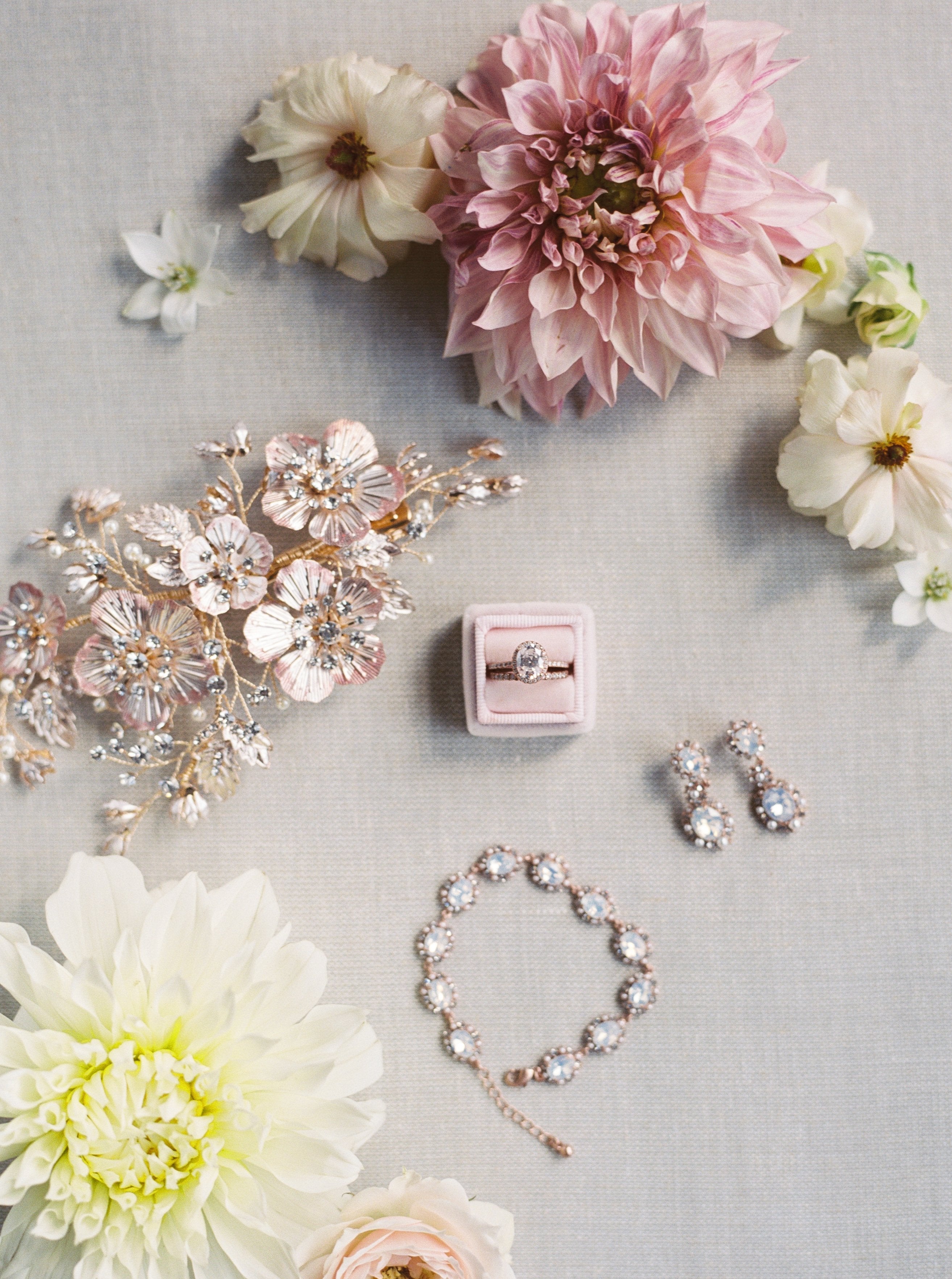 EDEN LUXE Bridal Tiara NOEMI Rose Gold Floral Bridal Headpiece