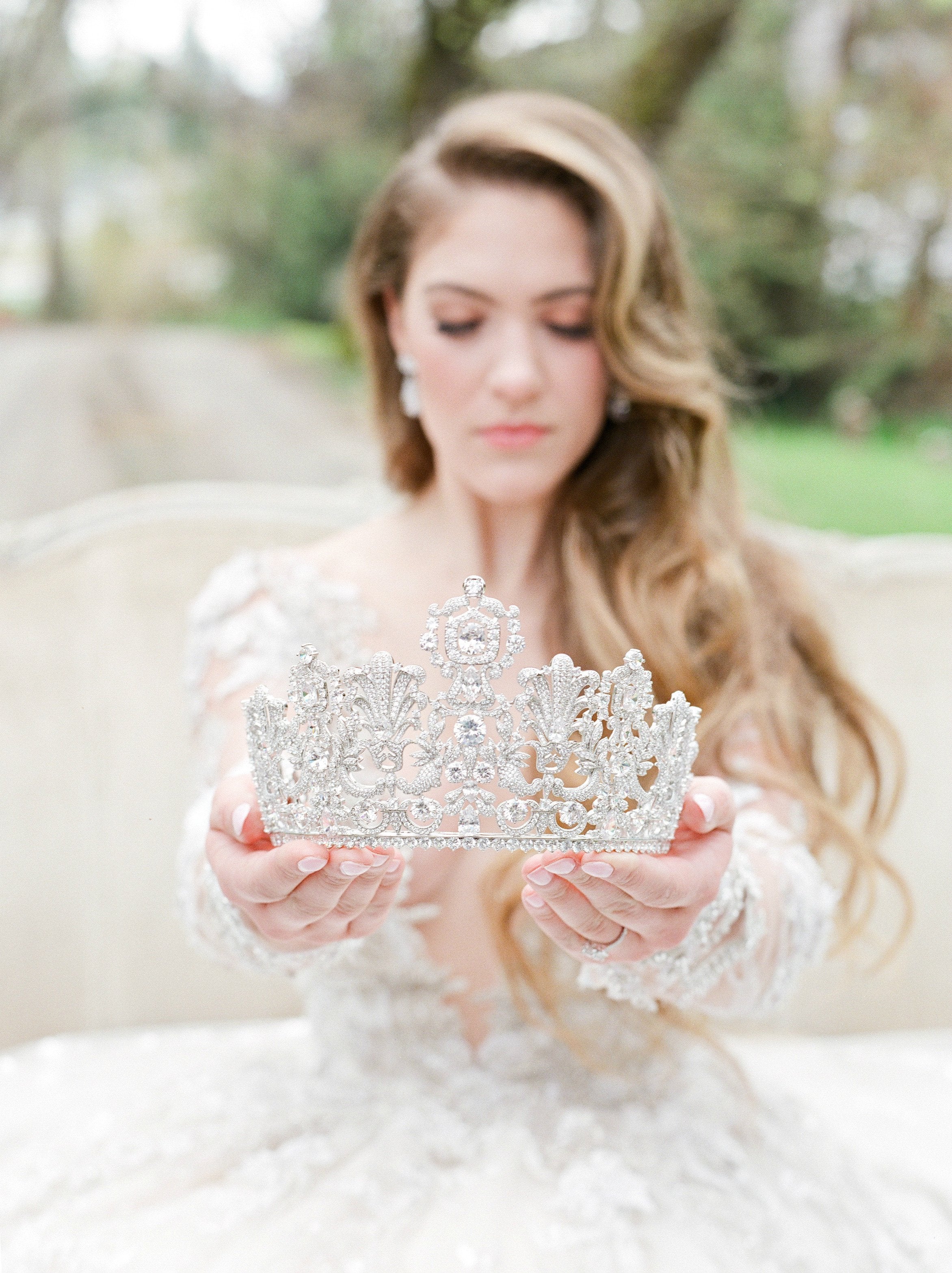 EDEN LUXE Bridal Tiara PERSEPHONE Royal Bridal Crown