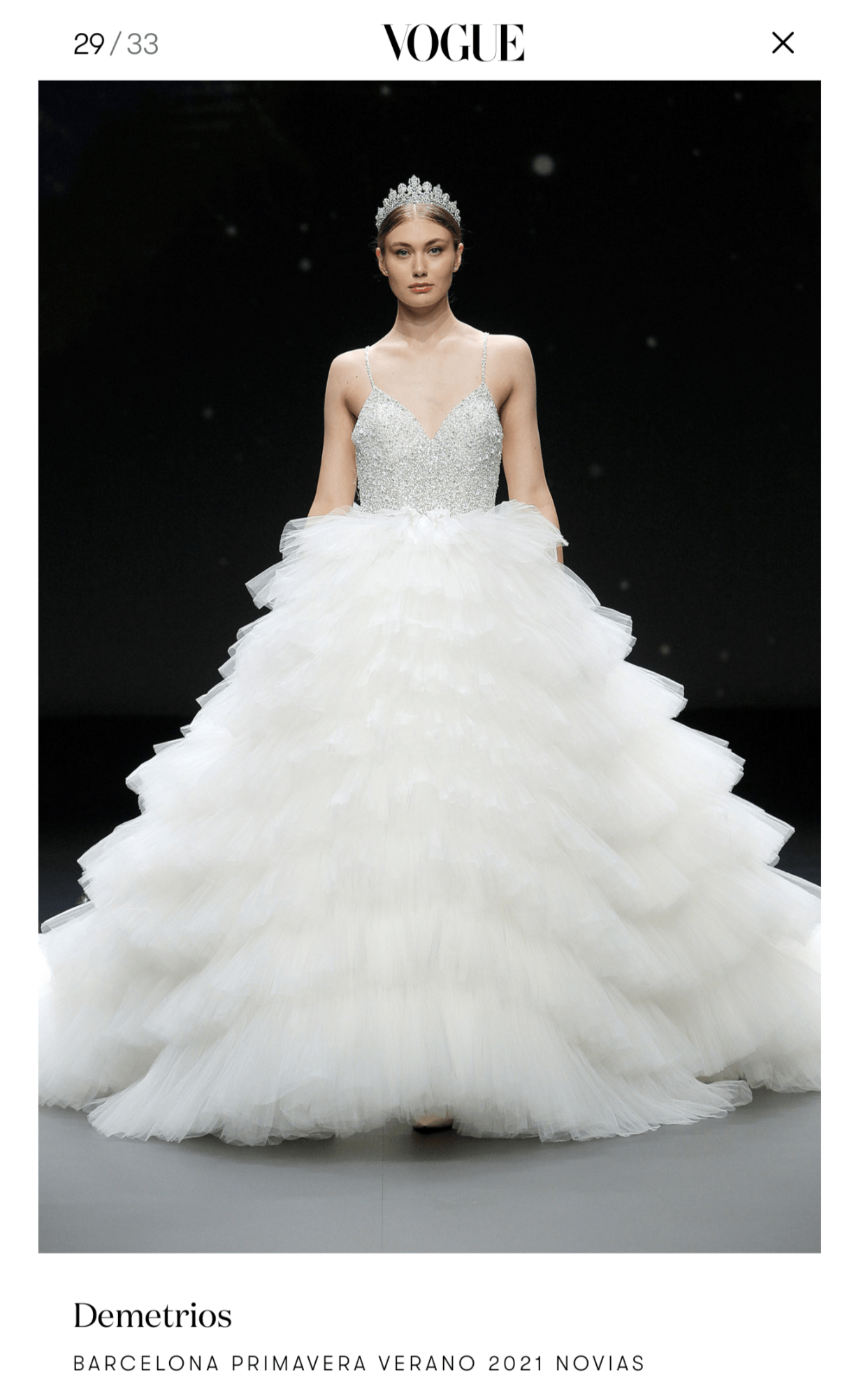 EDEN LUXE Bridal Tiara Petite PERSEPHONE Royal Bridal Crown