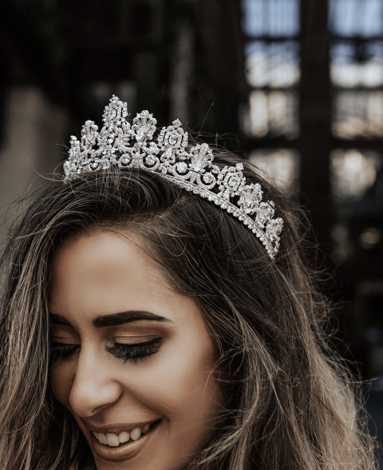 EDEN LUXE Bridal Tiara Petite PERSEPHONE Royal Bridal Crown