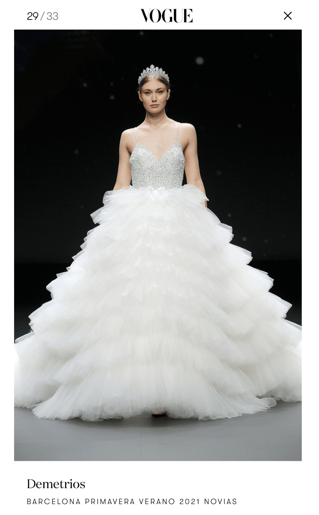 EDEN LUXE Bridal Tiara Petite PERSEPHONE Royal Bridal Crown