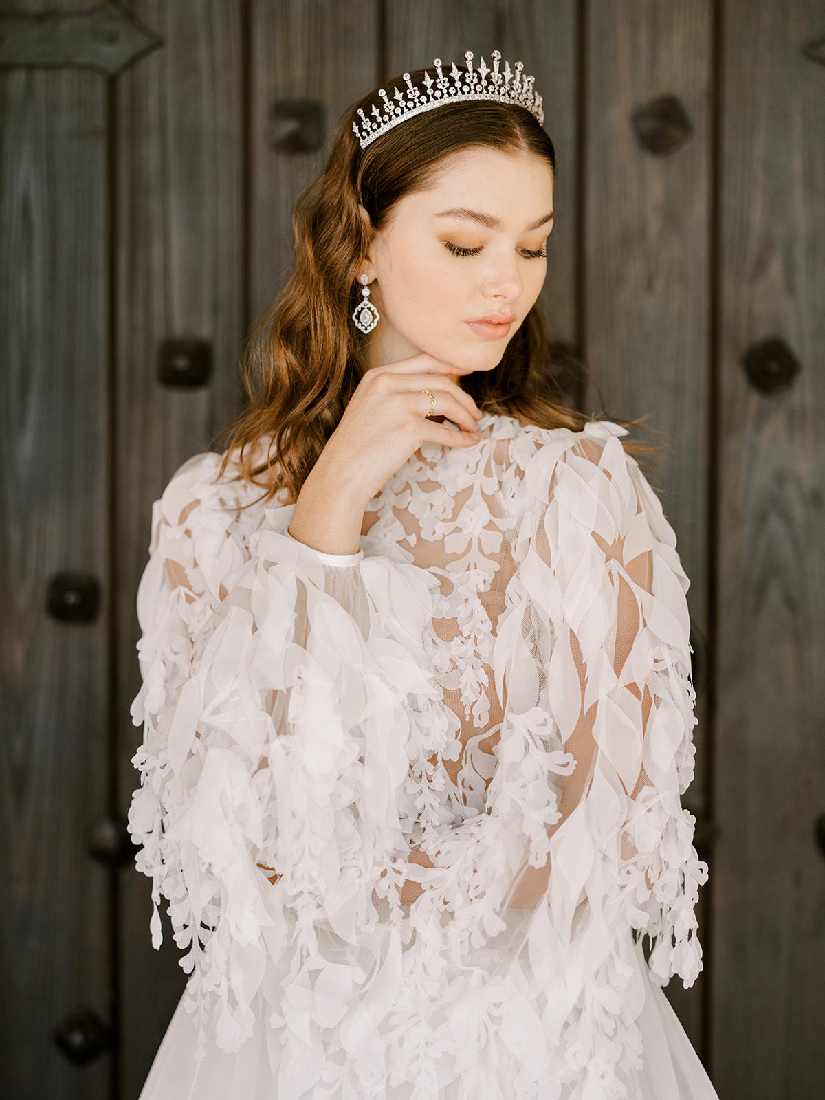 EDEN LUXE Bridal Tiara PHILLIPA Simulated Diamond Bridal Tiara