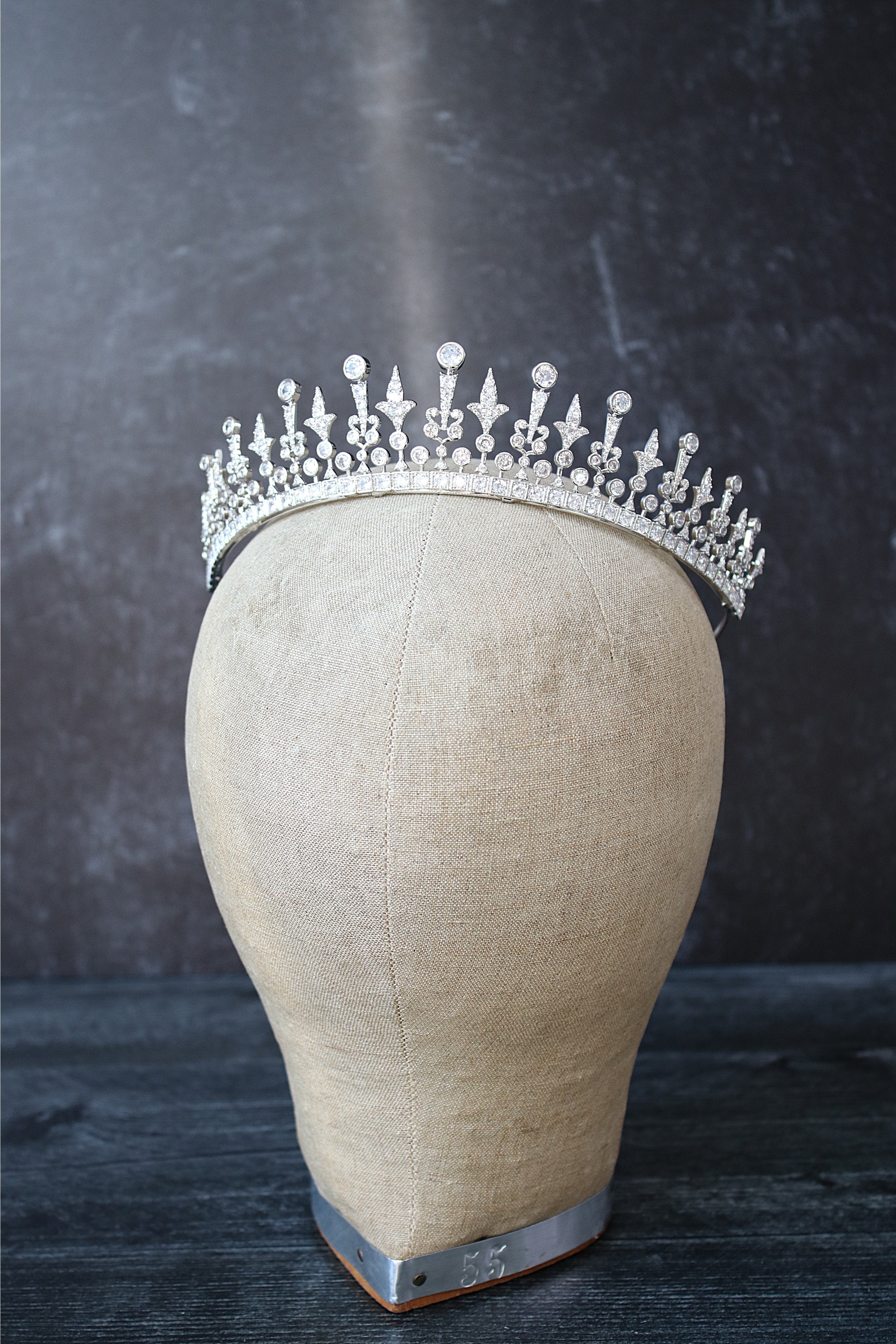 EDEN LUXE Bridal Tiara PHILLIPA Simulated Diamond Bridal Tiara