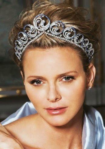 EDEN LUXE Bridal Tiara PRINCESS CHARLENE OCEAN Bridal Tiara
