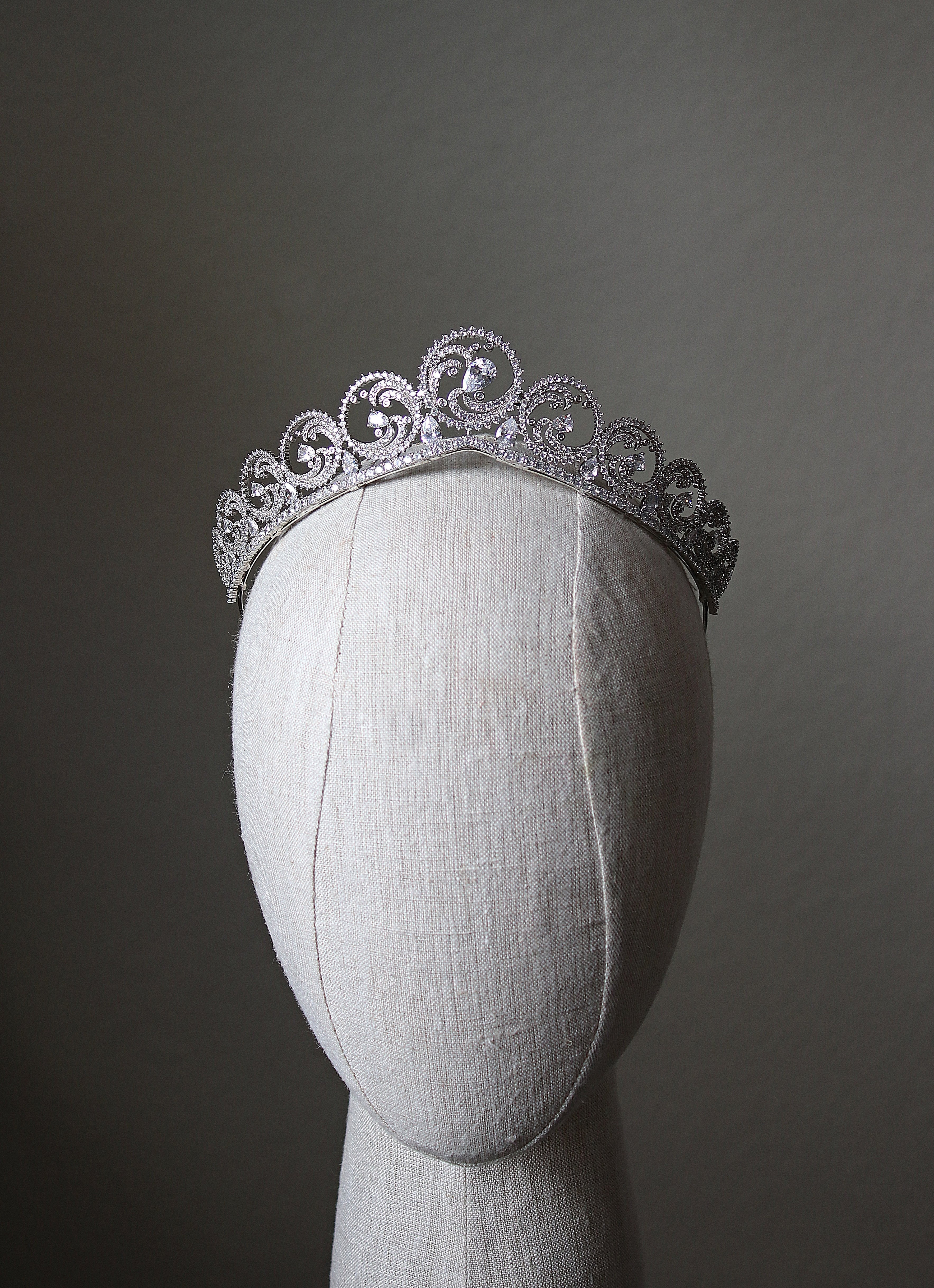 EDEN LUXE Bridal Tiara PRINCESS CHARLENE OCEAN Bridal Tiara