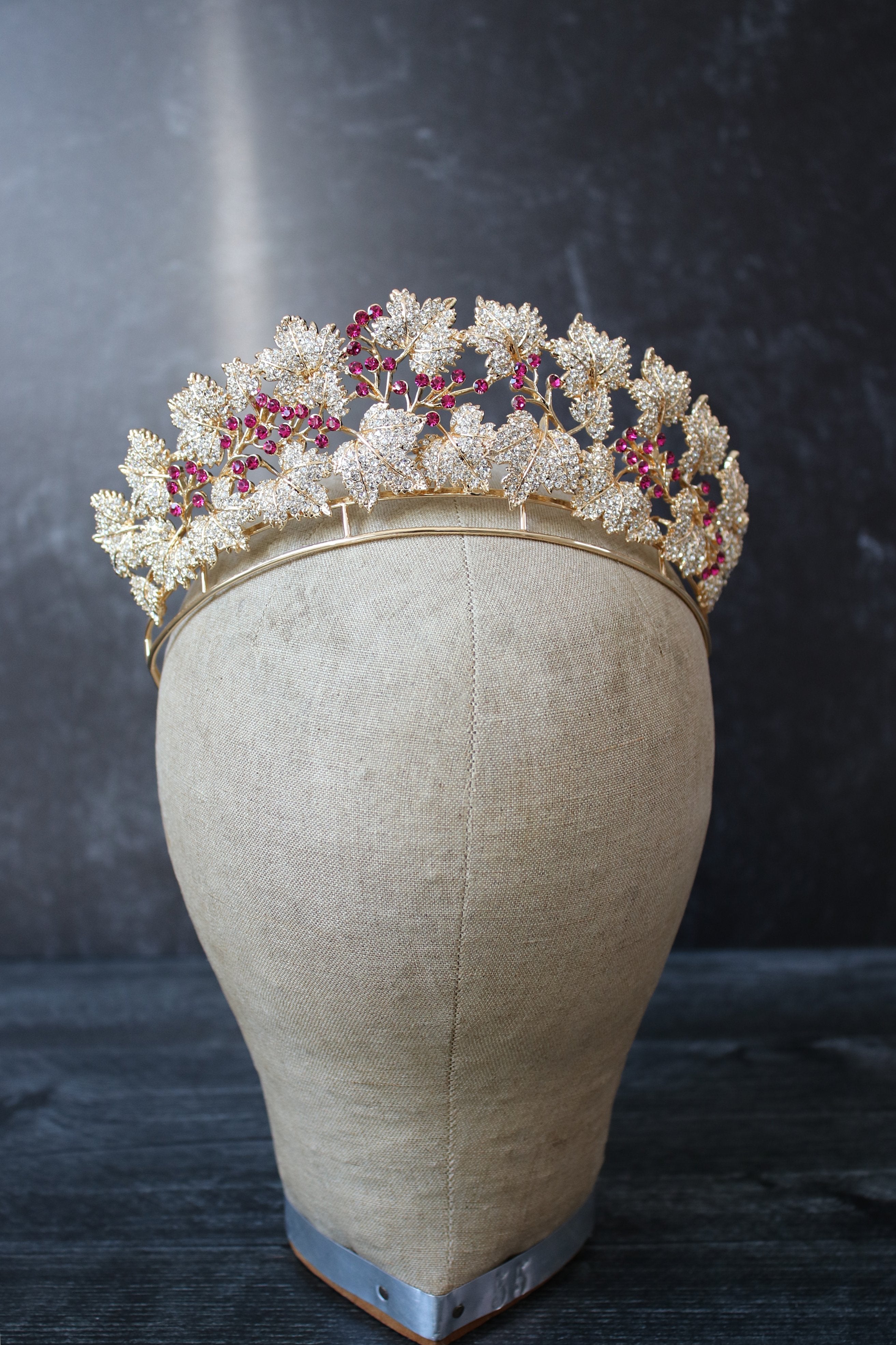 EDEN LUXE Bridal Tiara PRINCESS MARY Danish Ruby Bridal Tiara