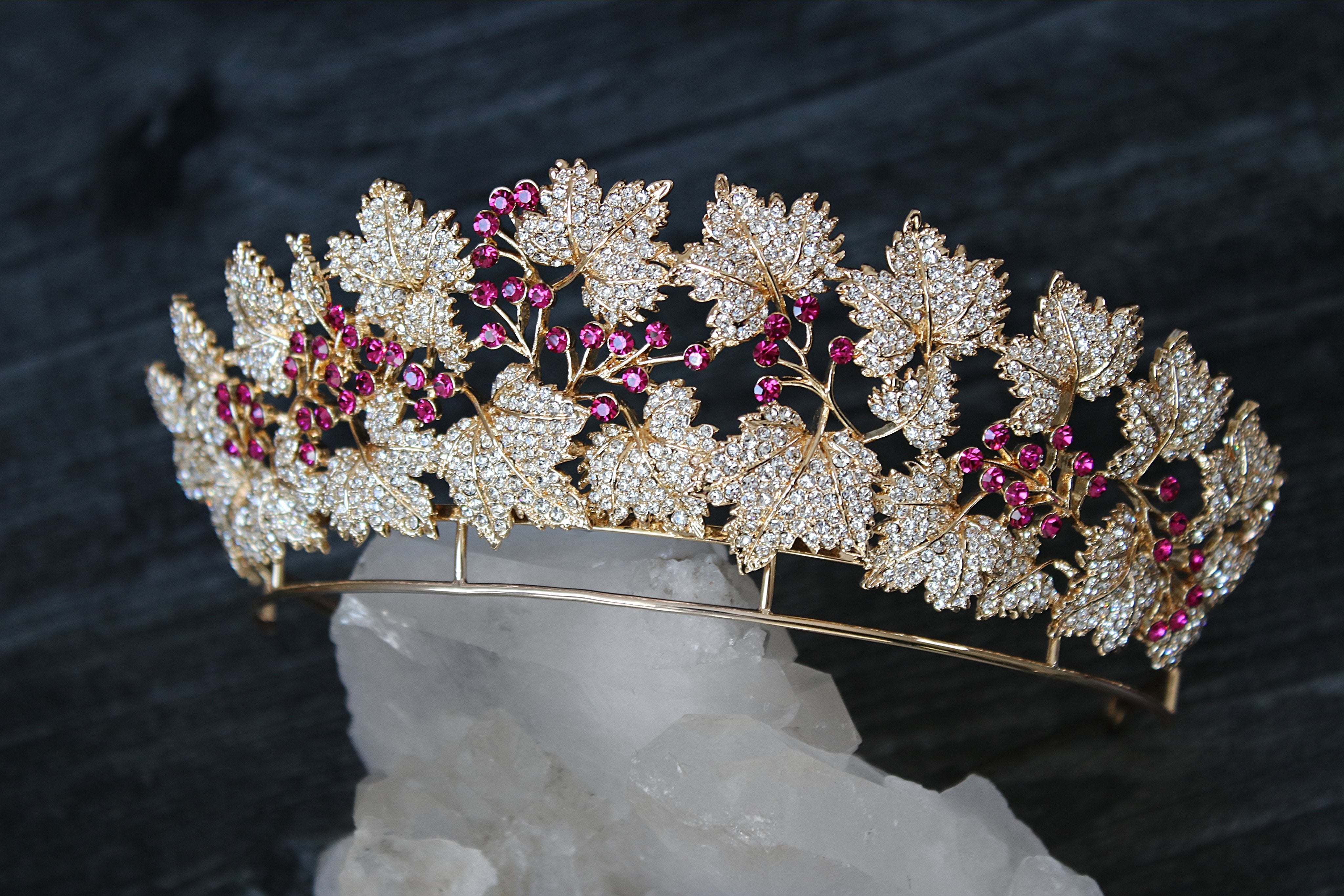 EDEN LUXE Bridal Tiara PRINCESS MARY Danish Ruby Bridal Tiara