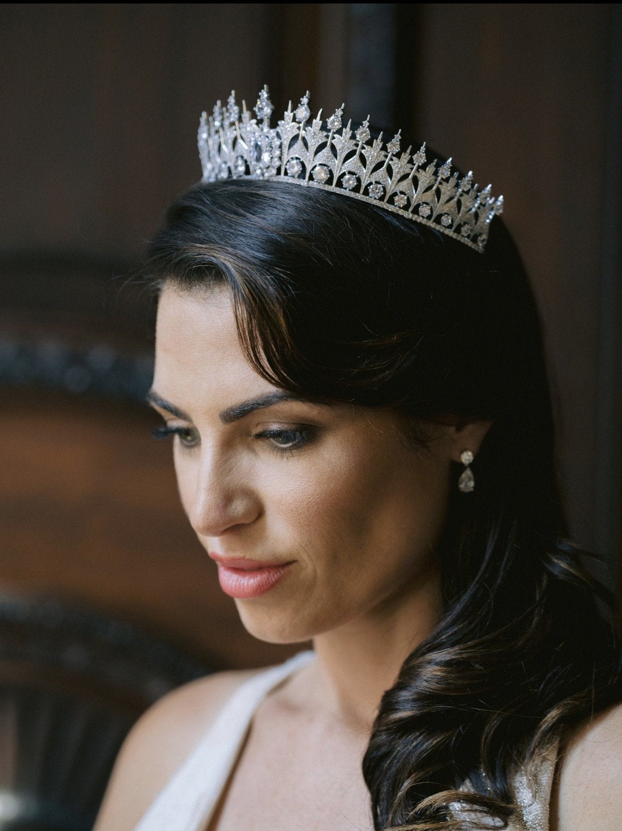 EDEN LUXE Bridal Tiara QUEEN MAXIMA Royal Bridal Crown