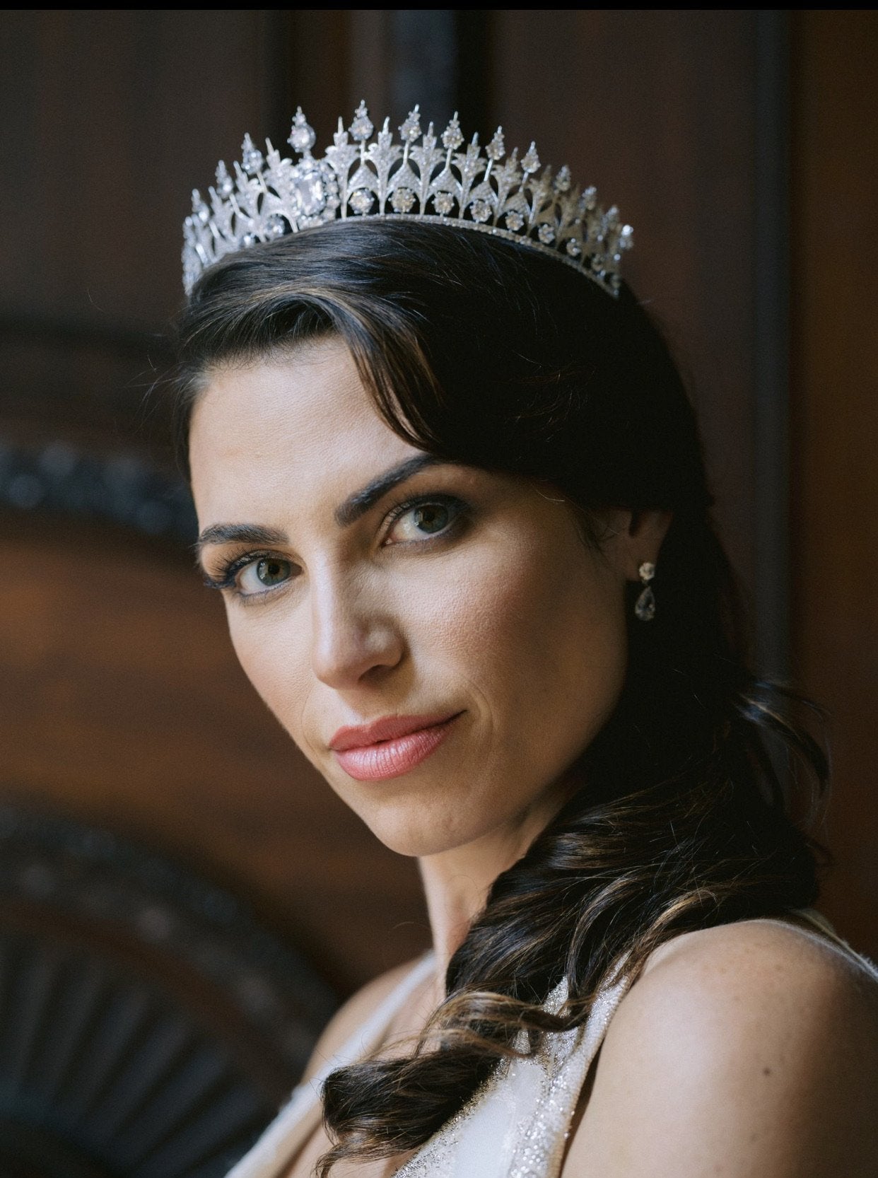 EDEN LUXE Bridal Tiara QUEEN MAXIMA Royal Bridal Crown