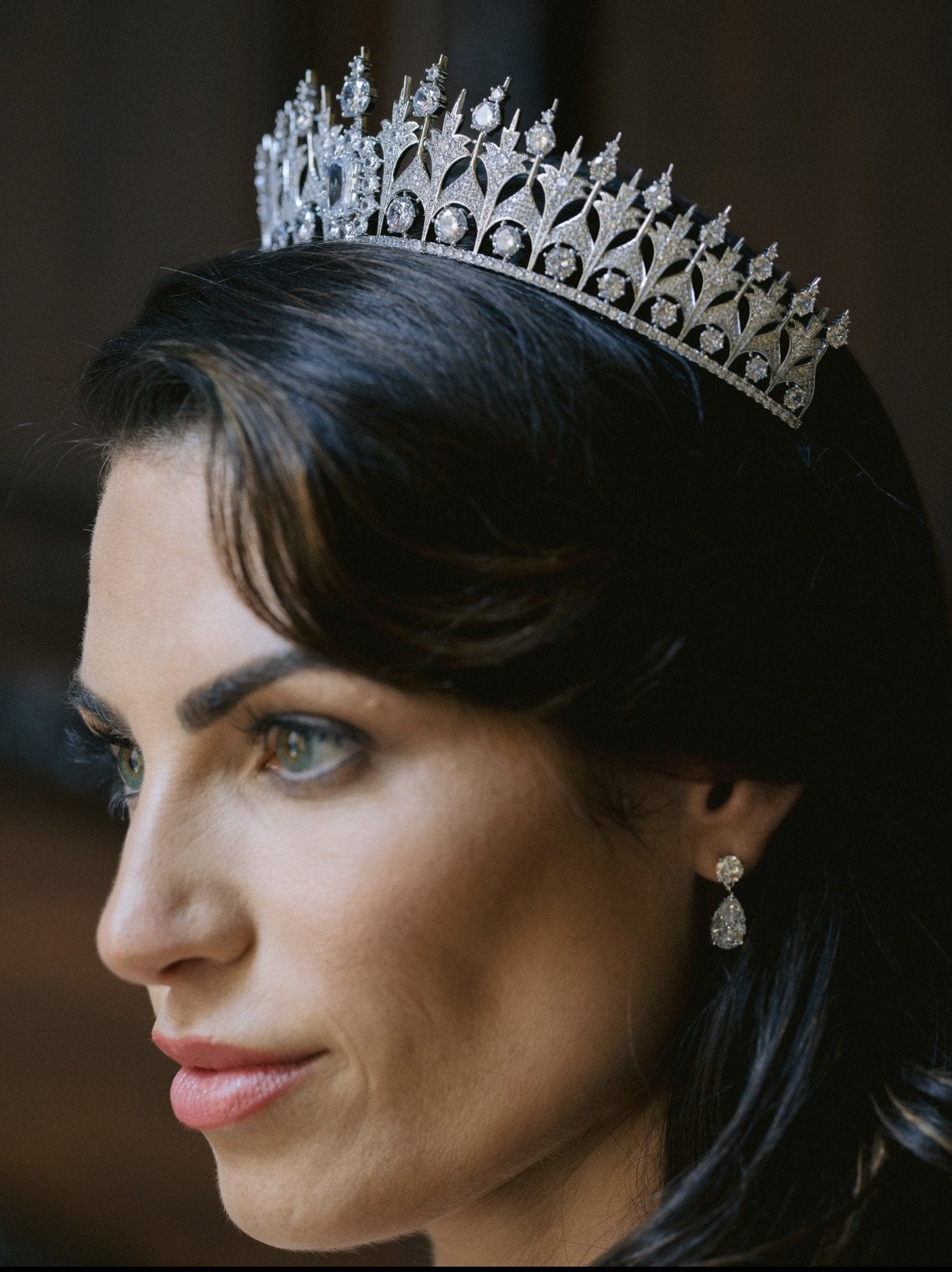 EDEN LUXE Bridal Tiara QUEEN MAXIMA Royal Bridal Crown