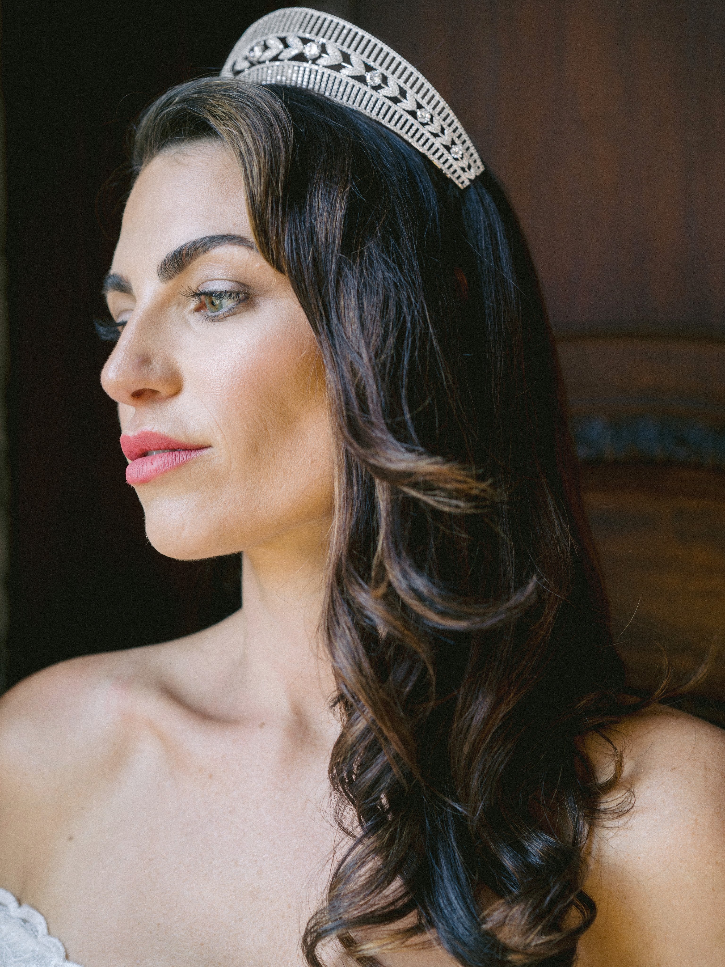 EDEN LUXE Bridal Tiara QUINN Simulated Diamond Bridal Tiara