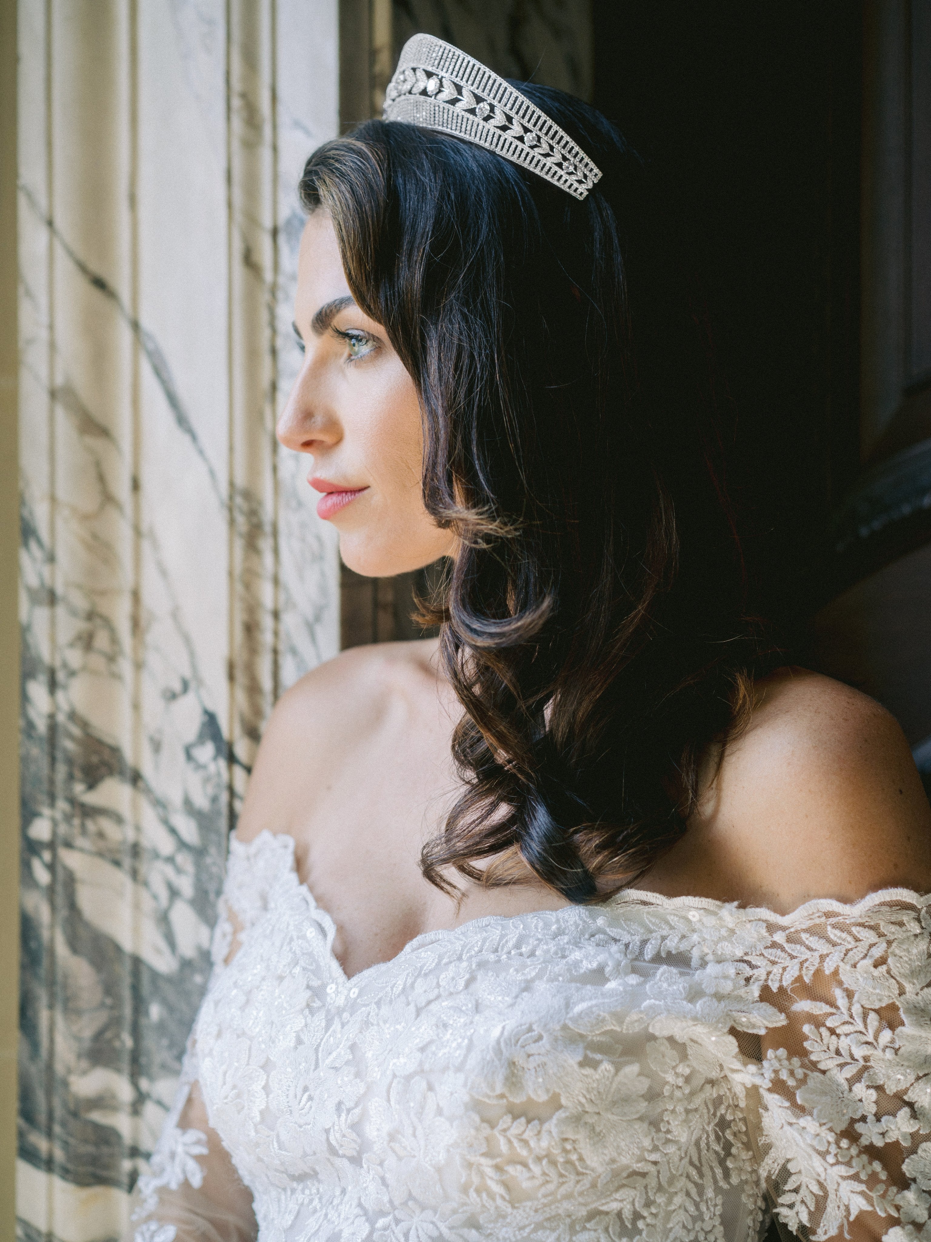 EDEN LUXE Bridal Tiara QUINN Simulated Diamond Bridal Tiara