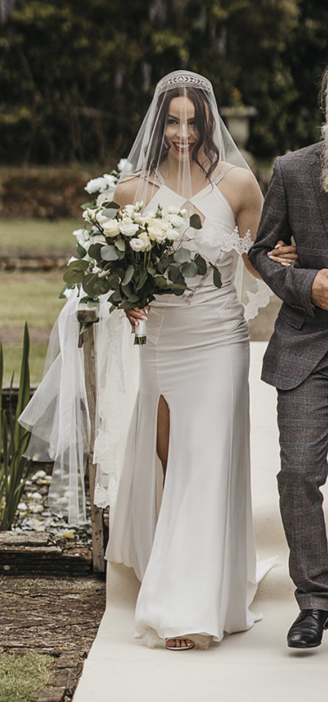 EDEN LUXE Bridal Tiara QUINN Simulated Diamond Bridal Tiara