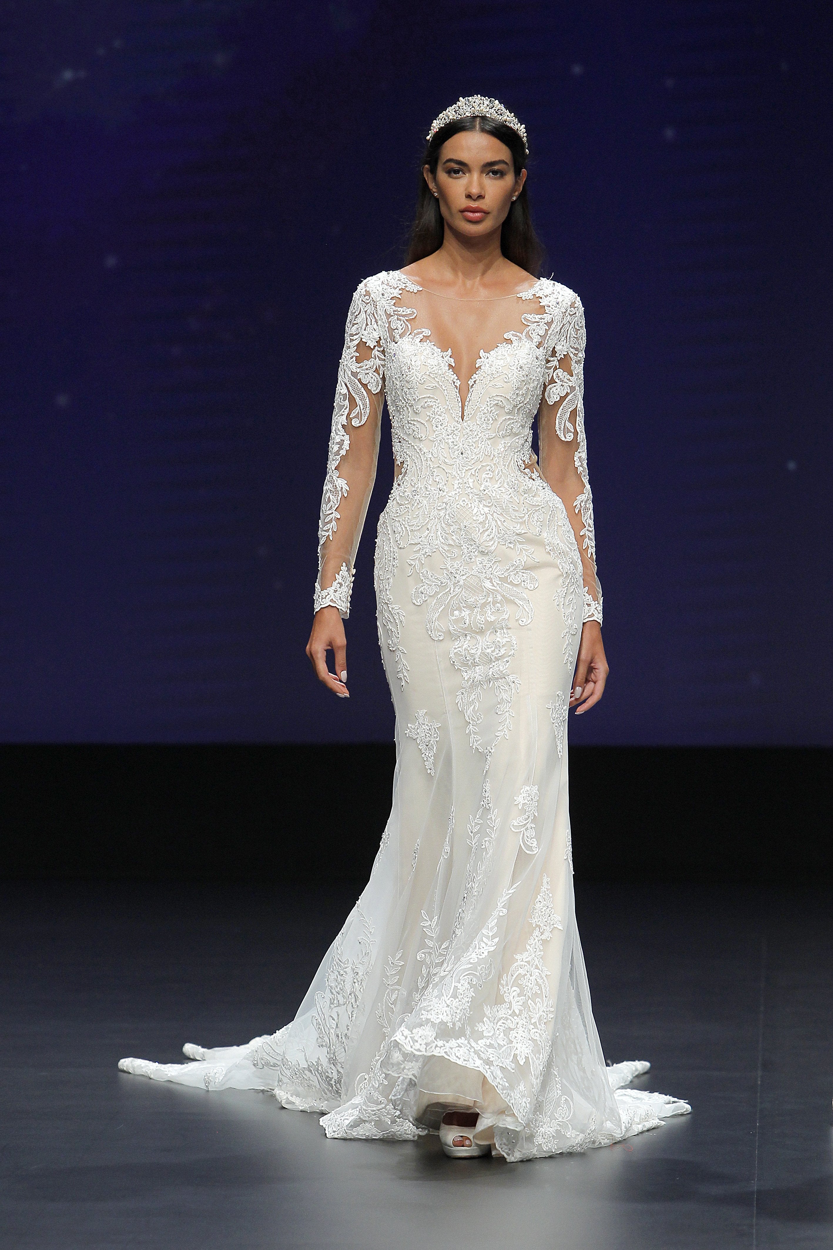 EDEN LUXE Bridal Tiara RANIER Crystal and Freshwater Pearl Headpiece Tiara