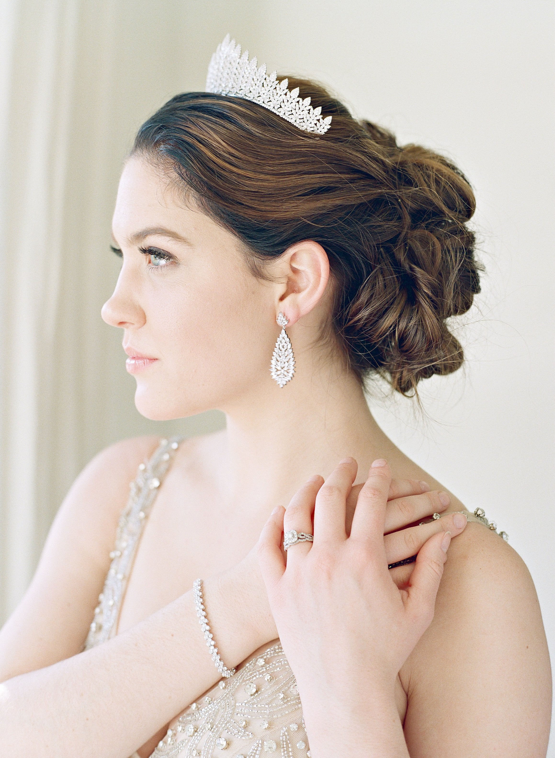 EDEN LUXE Bridal Tiara RIONA Cubic Zirconia Bridal Tiara