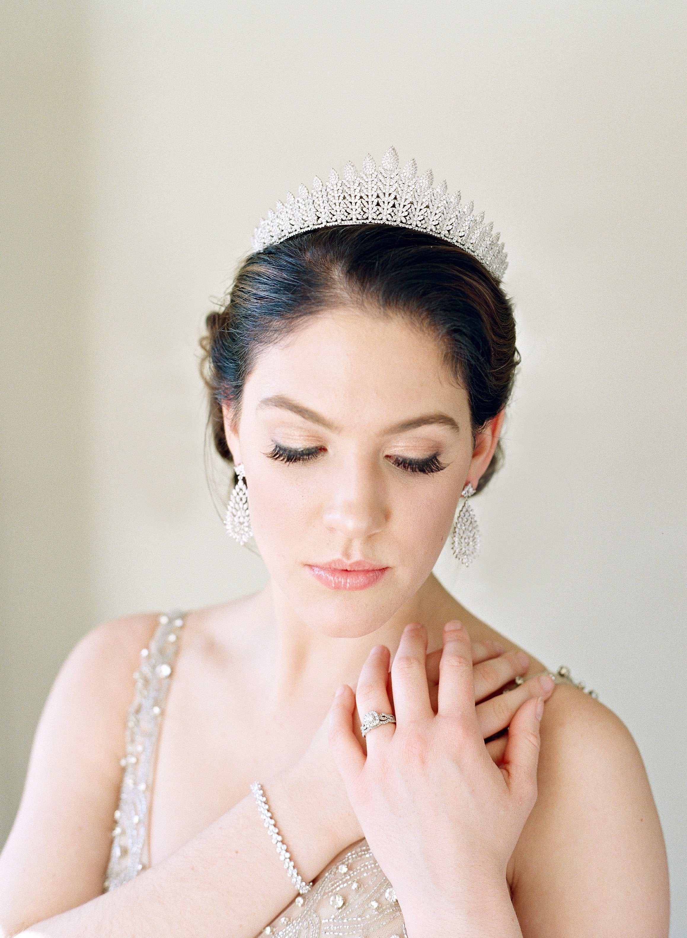 EDEN LUXE Bridal Tiara RIONA Cubic Zirconia Bridal Tiara