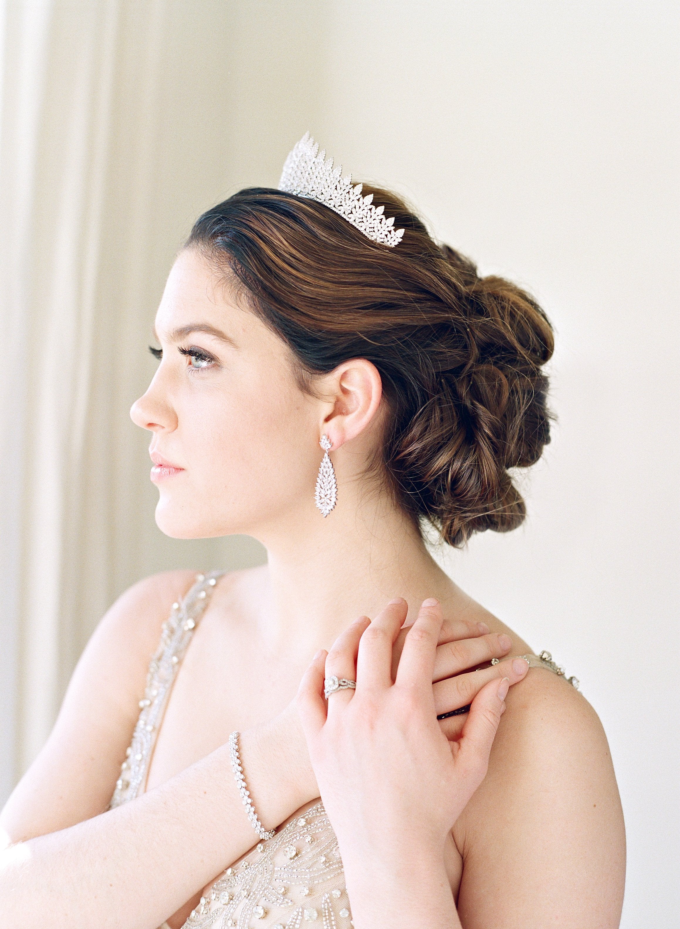 EDEN LUXE Bridal Tiara RIONA Cubic Zirconia Bridal Tiara