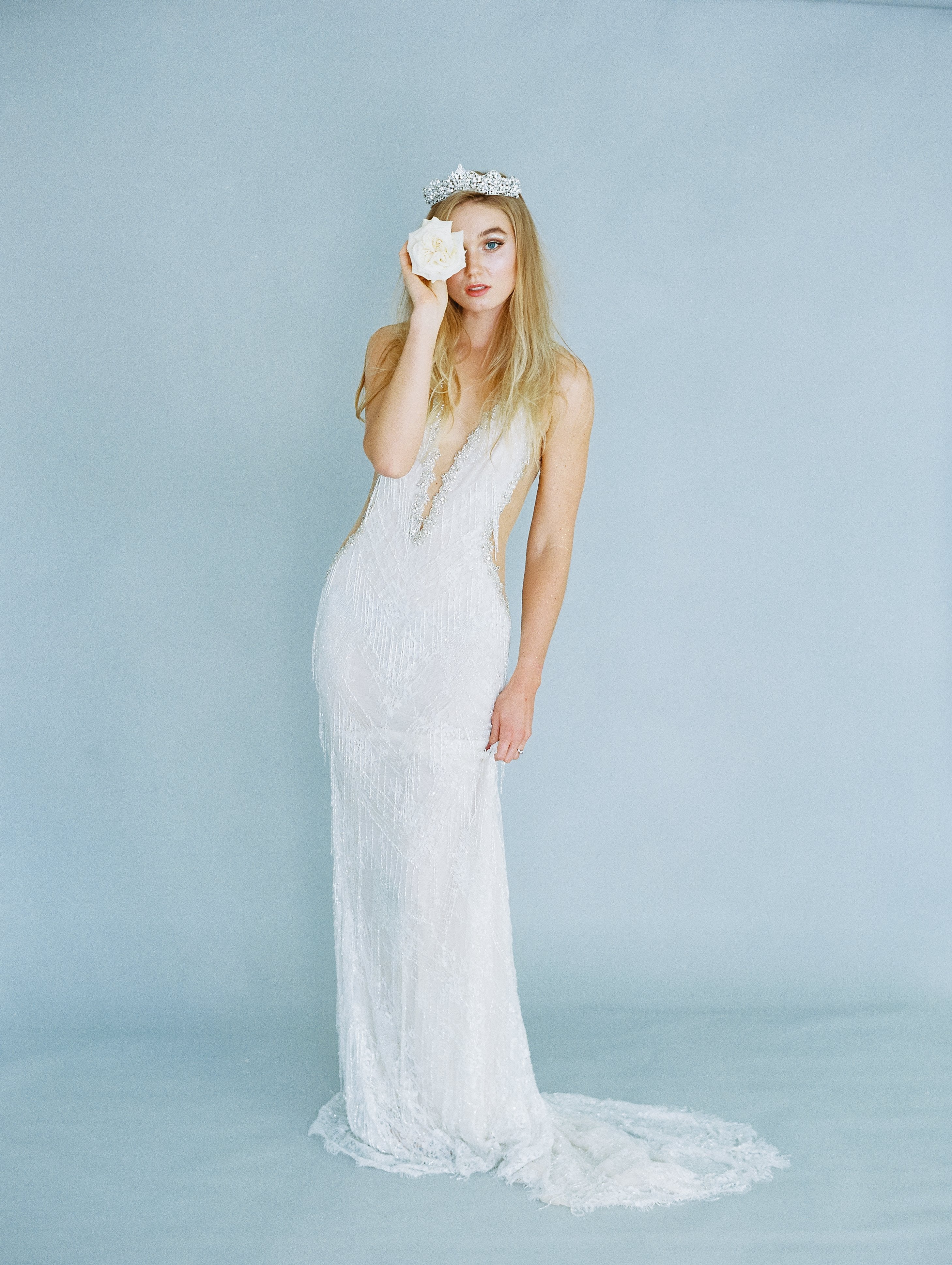 EDEN LUXE Bridal Tiara SHELLIE Gold Bridal Tiara