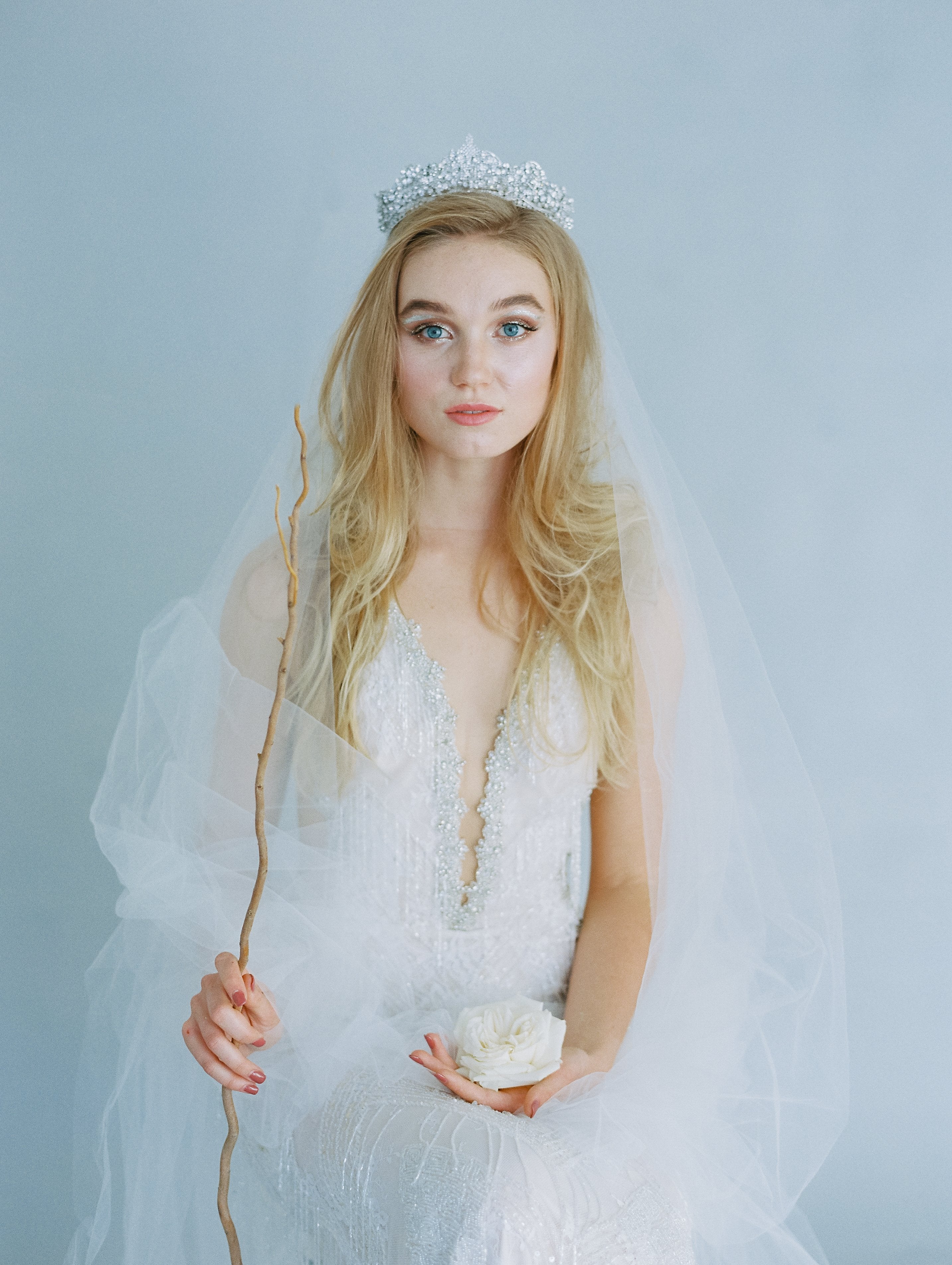 EDEN LUXE Bridal Tiara SHELLIE Gold Bridal Tiara