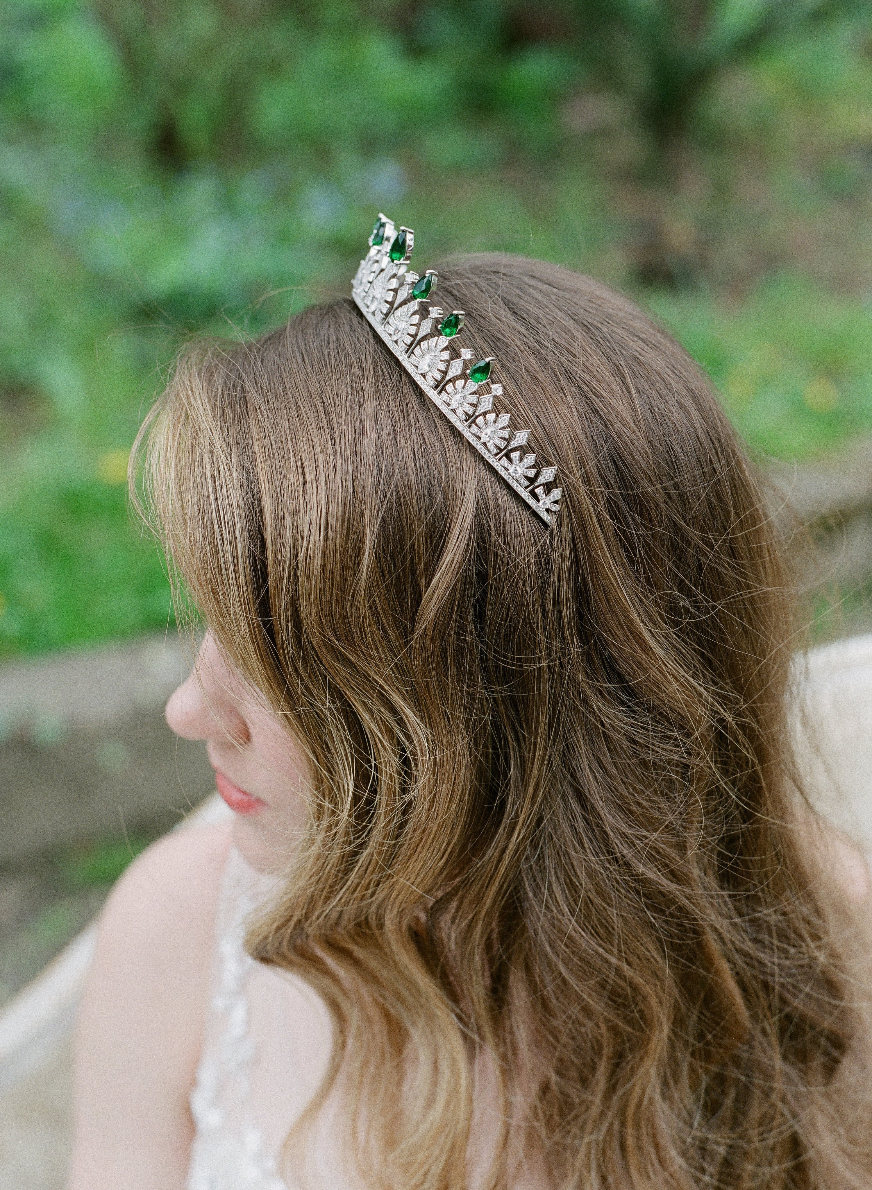EDEN LUXE Bridal Tiara SOFIA Emerald Tiara