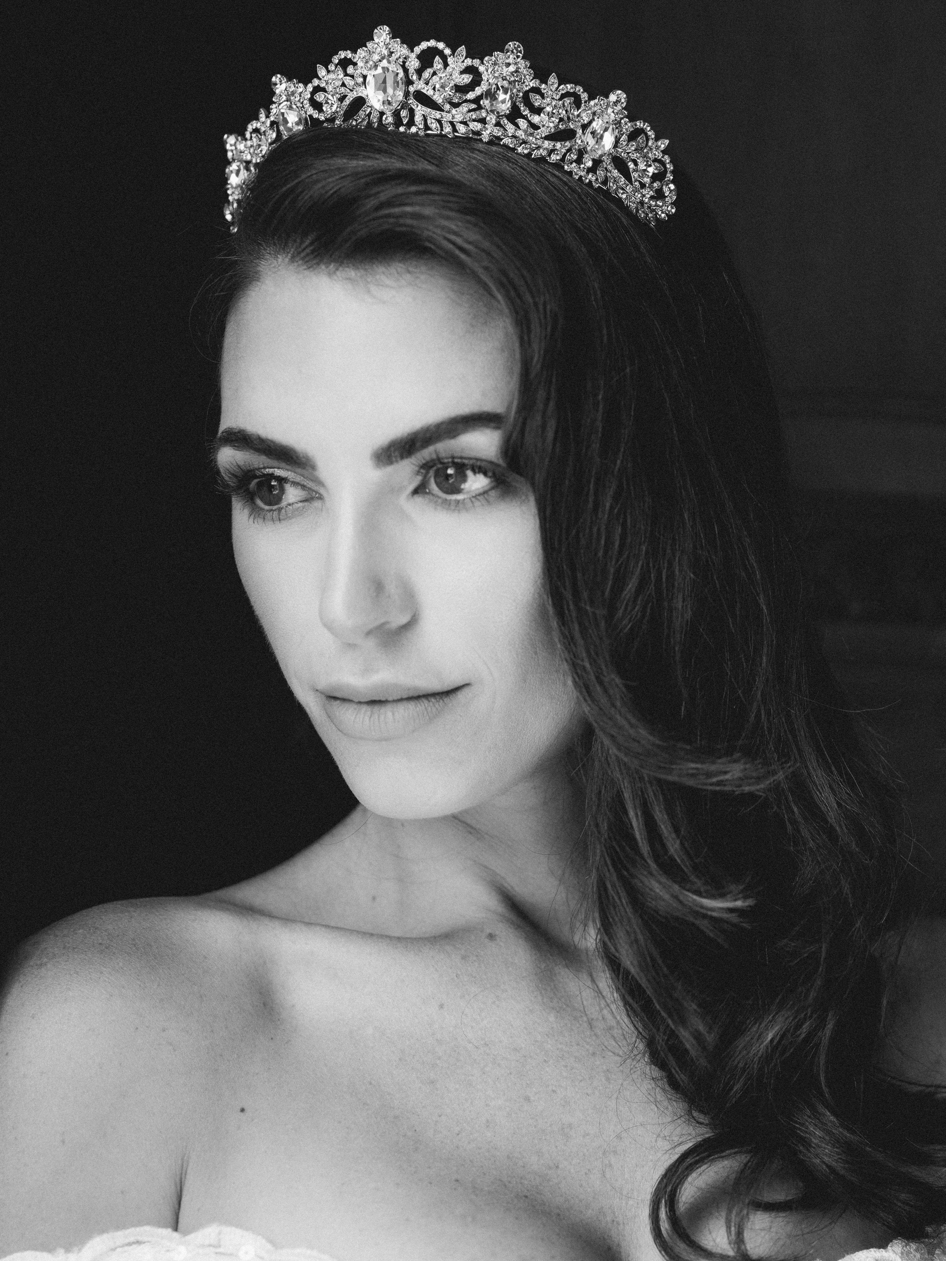 EDEN LUXE Bridal Tiara Something Blue PIPER Wedding Tiara