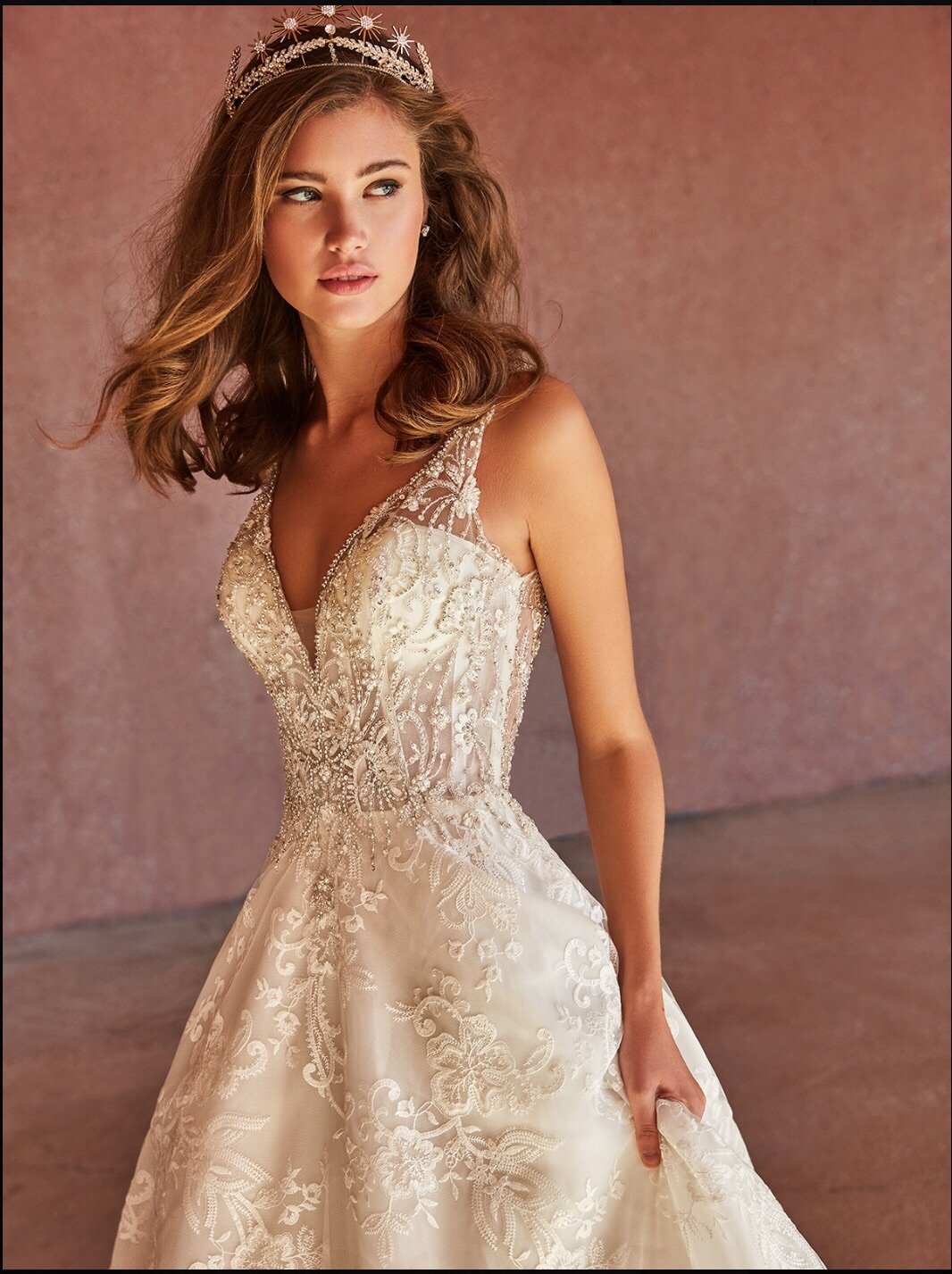 EDEN LUXE Bridal Tiara STARBURST Bridal Tiara