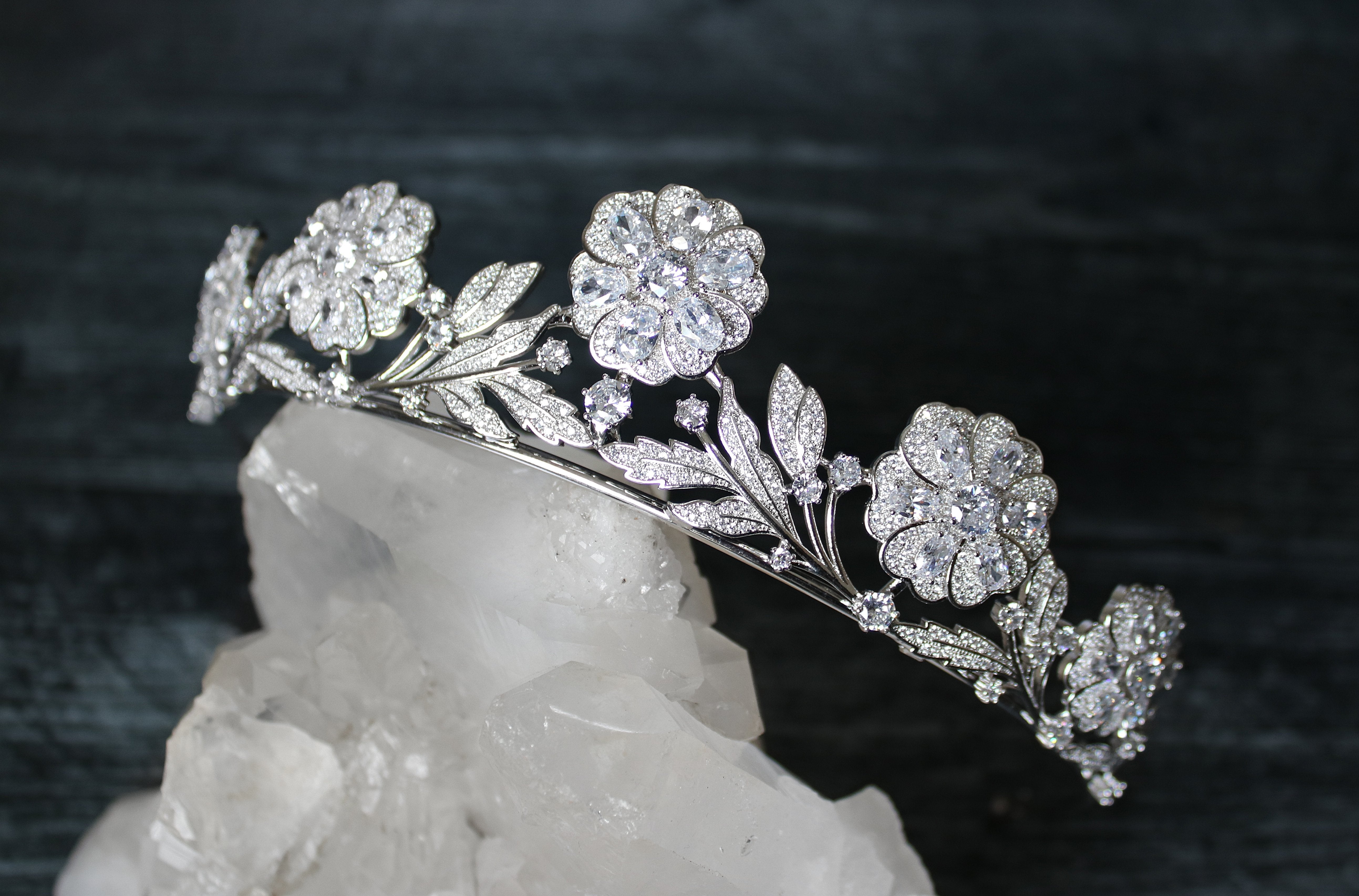EDEN LUXE Bridal Tiara STRATHMORE ROSE Bridal Tiara