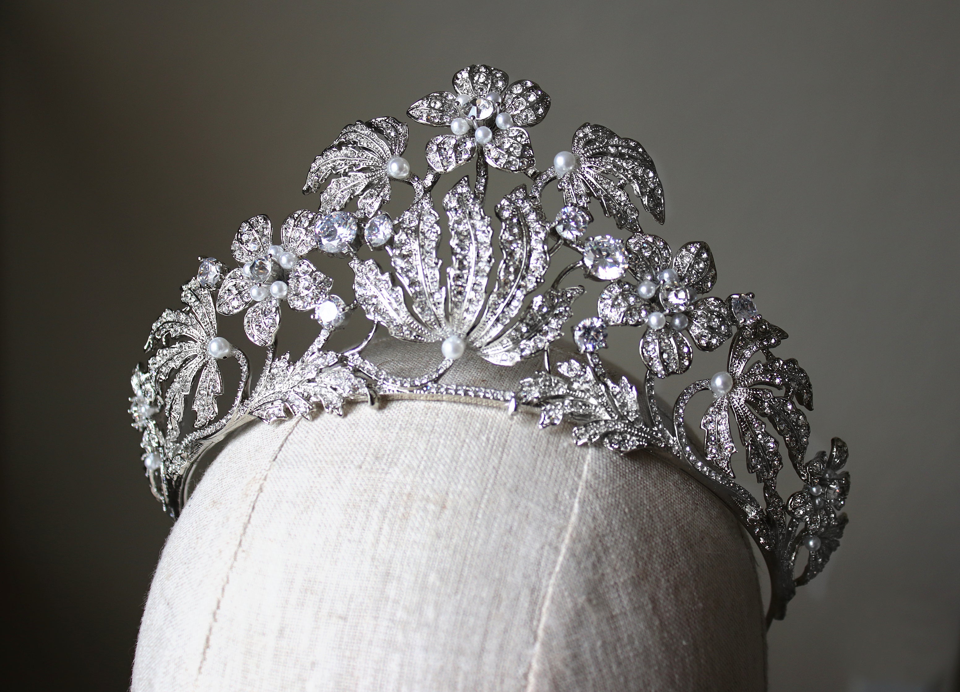 EDEN LUXE Bridal Tiara, Tiaras HANOVERIAN Floral Tiara