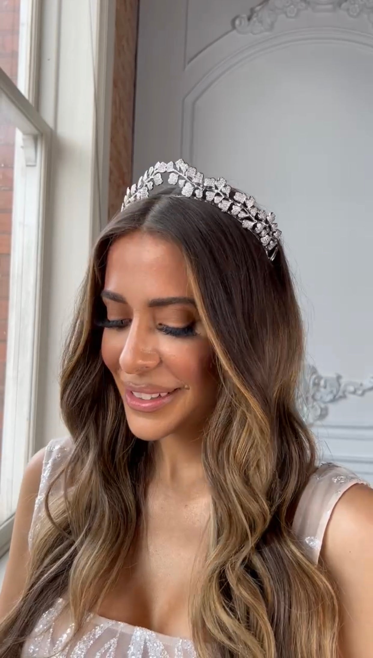 EDEN LUXE Bridal Tiara, Tiaras PIPPA Simulated Diamond Tiara