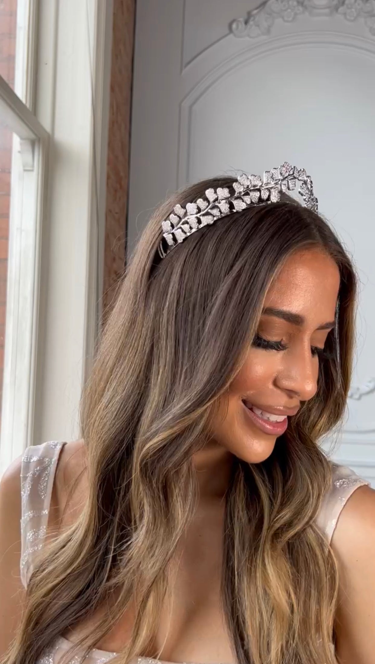 EDEN LUXE Bridal Tiara, Tiaras PIPPA Simulated Diamond Tiara