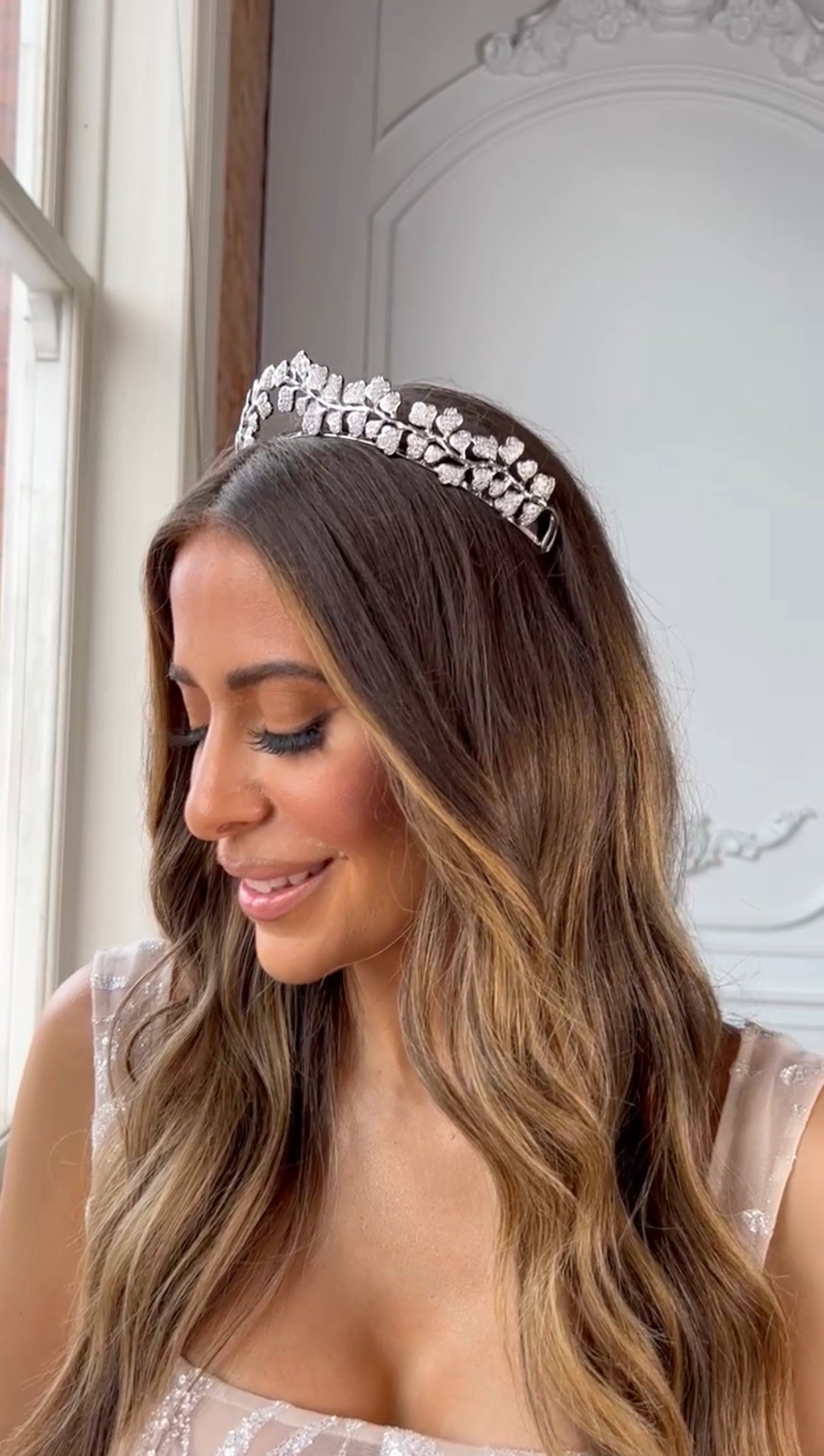 EDEN LUXE Bridal Tiara, Tiaras PIPPA Simulated Diamond Tiara