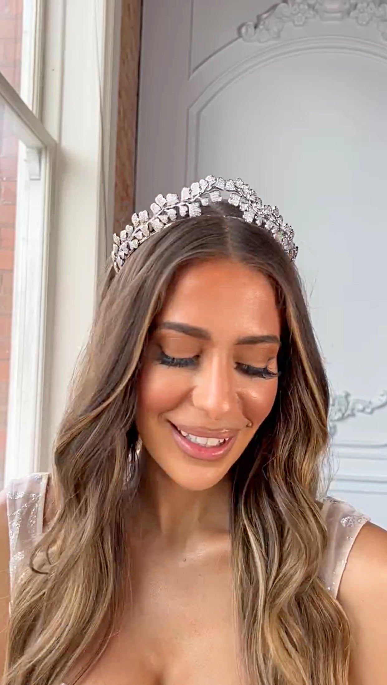 EDEN LUXE Bridal Tiara, Tiaras PIPPA Simulated Diamond Tiara