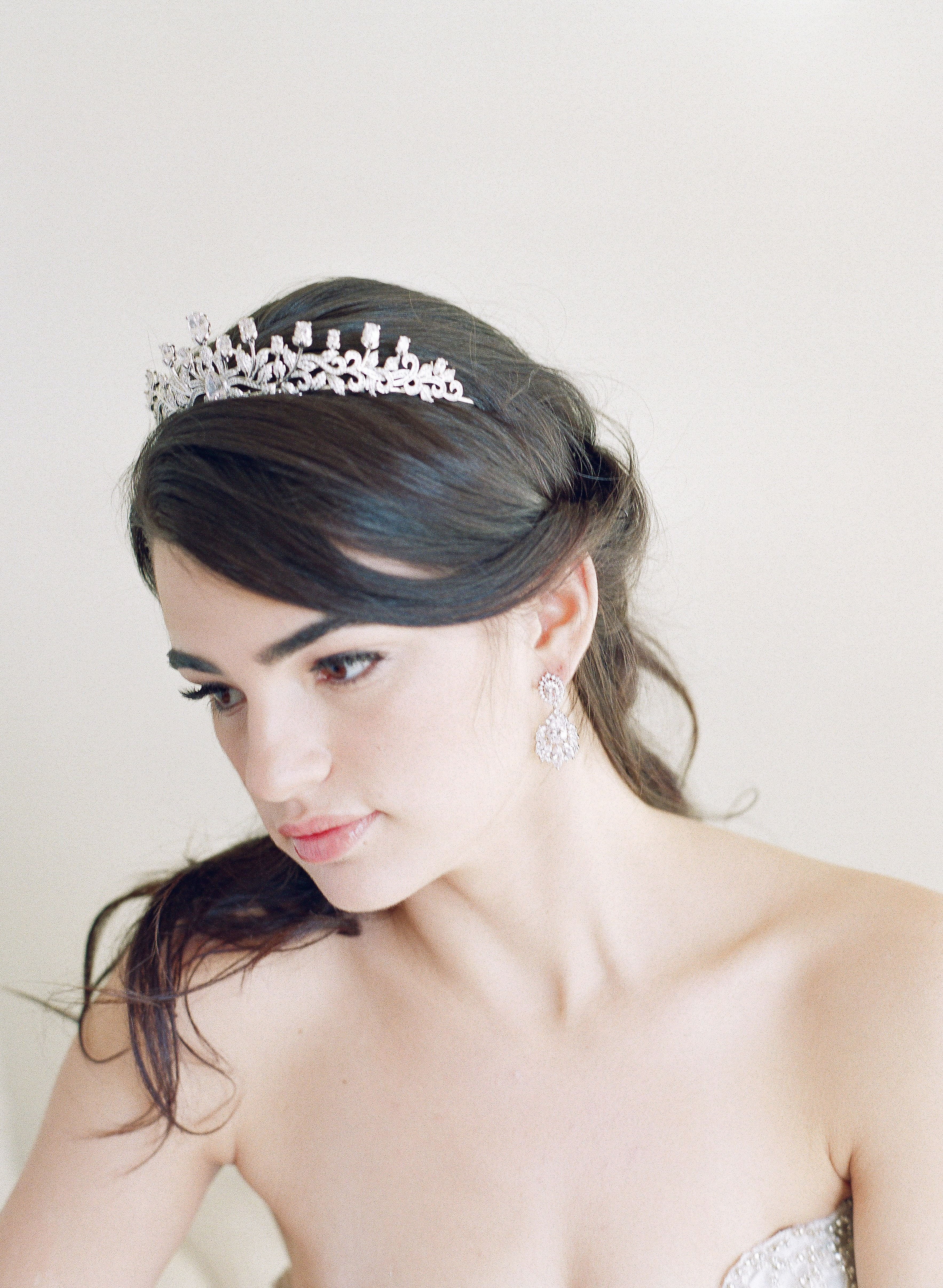 EDEN LUXE Bridal Tiara URSULA Bridal Tiara and Wedding Earrings