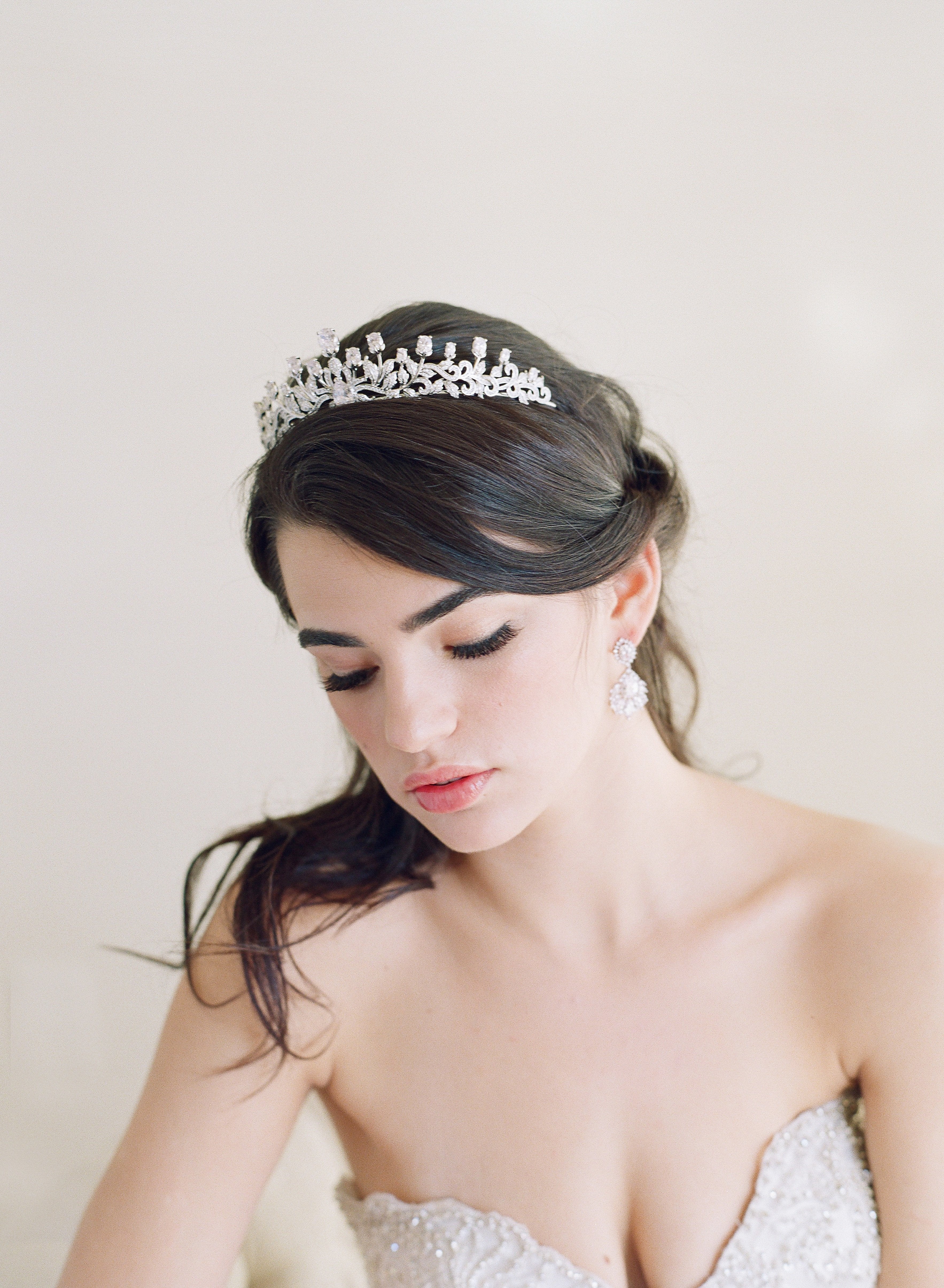 EDEN LUXE Bridal Tiara URSULA Bridal Tiara and Wedding Earrings