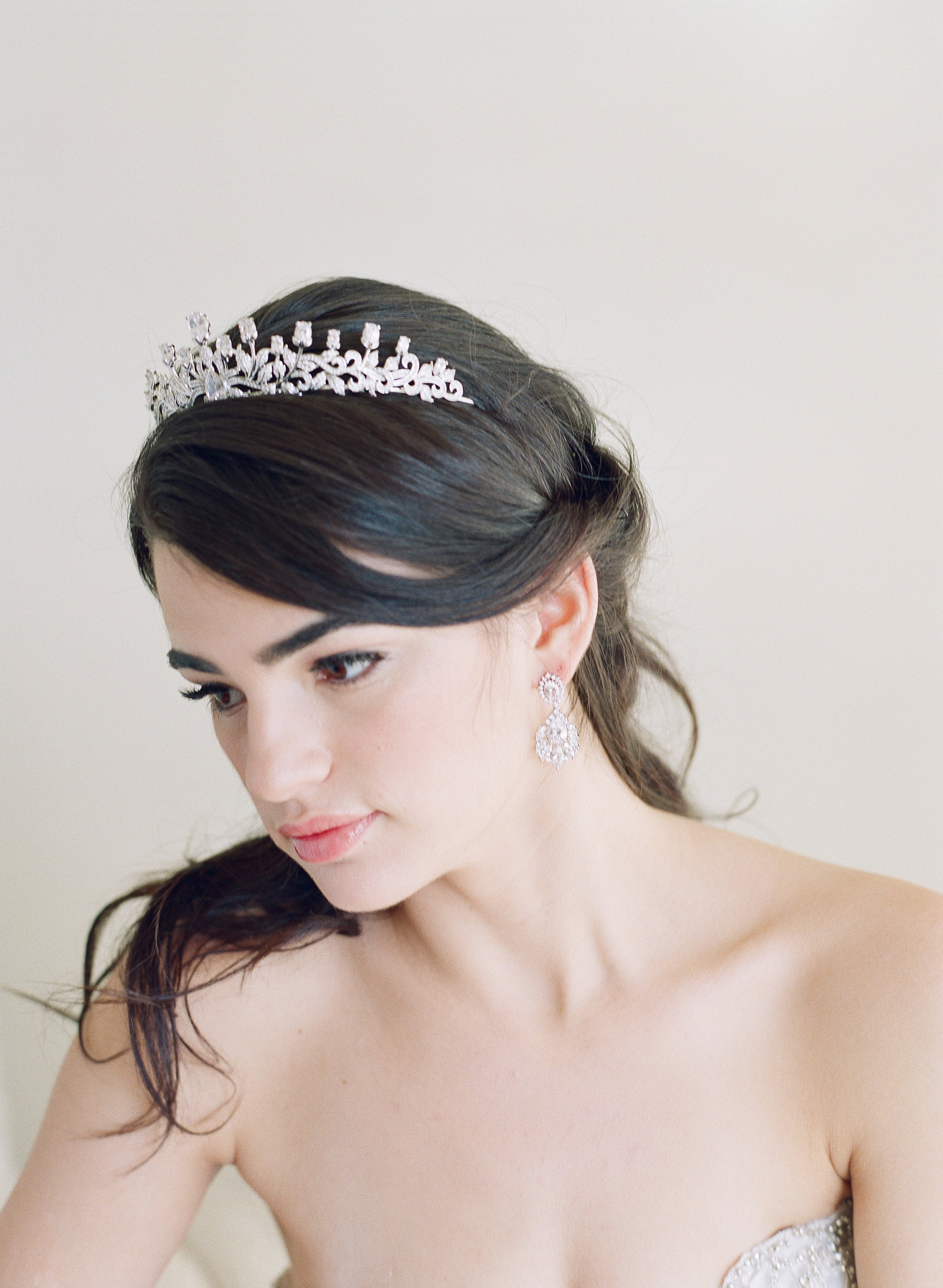 EDEN LUXE Bridal Tiara URSULA Bridal Tiara and Wedding Earrings