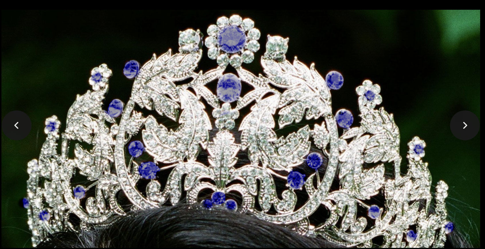 EDEN LUXE Bridal Tiaras Bespoke Sapphire CALISTA Swarovski Crystal Bridal Tiara